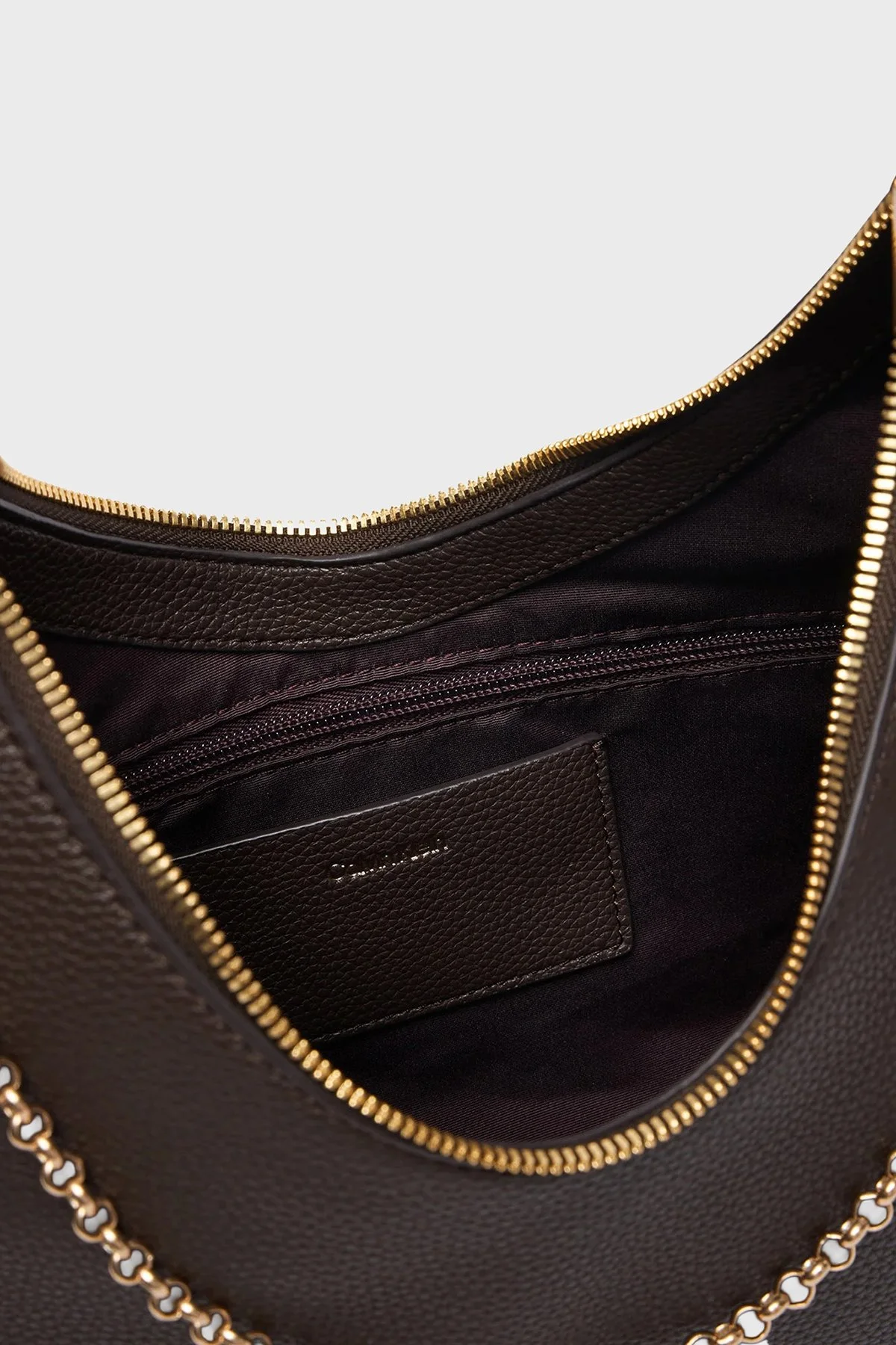 Calvin Klein Zincir Detaylı Ayarlanabilir Askılı LV04F3495GBAL Kadın Çanta LV04F3495G BAL KAHVE - 5
