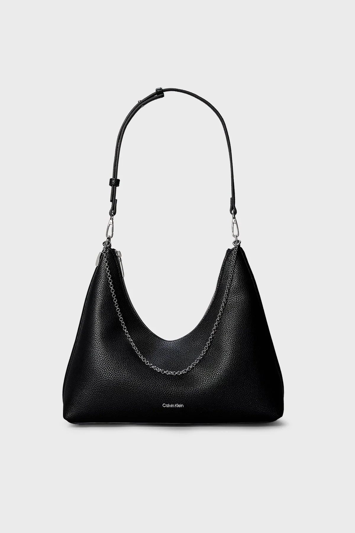 Calvin Klein Zincir Detaylı Ayarlanabilir Askılı LV04F3495GUB1 Bayan Çanta LV04F3495G UB1 SİYAH - 1