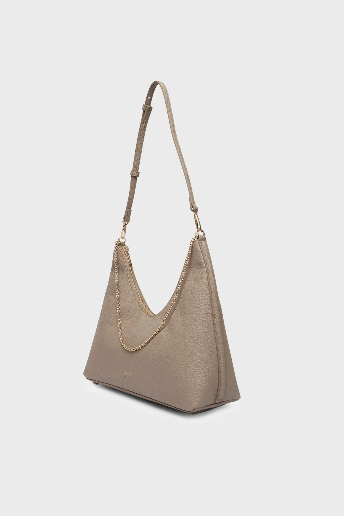 Calvin Klein Zincir Detaylı Ayarlanabilir Askılı LV04F3495GVFU Bayan Çanta LV04F3495G VFU TOPRAK - 4