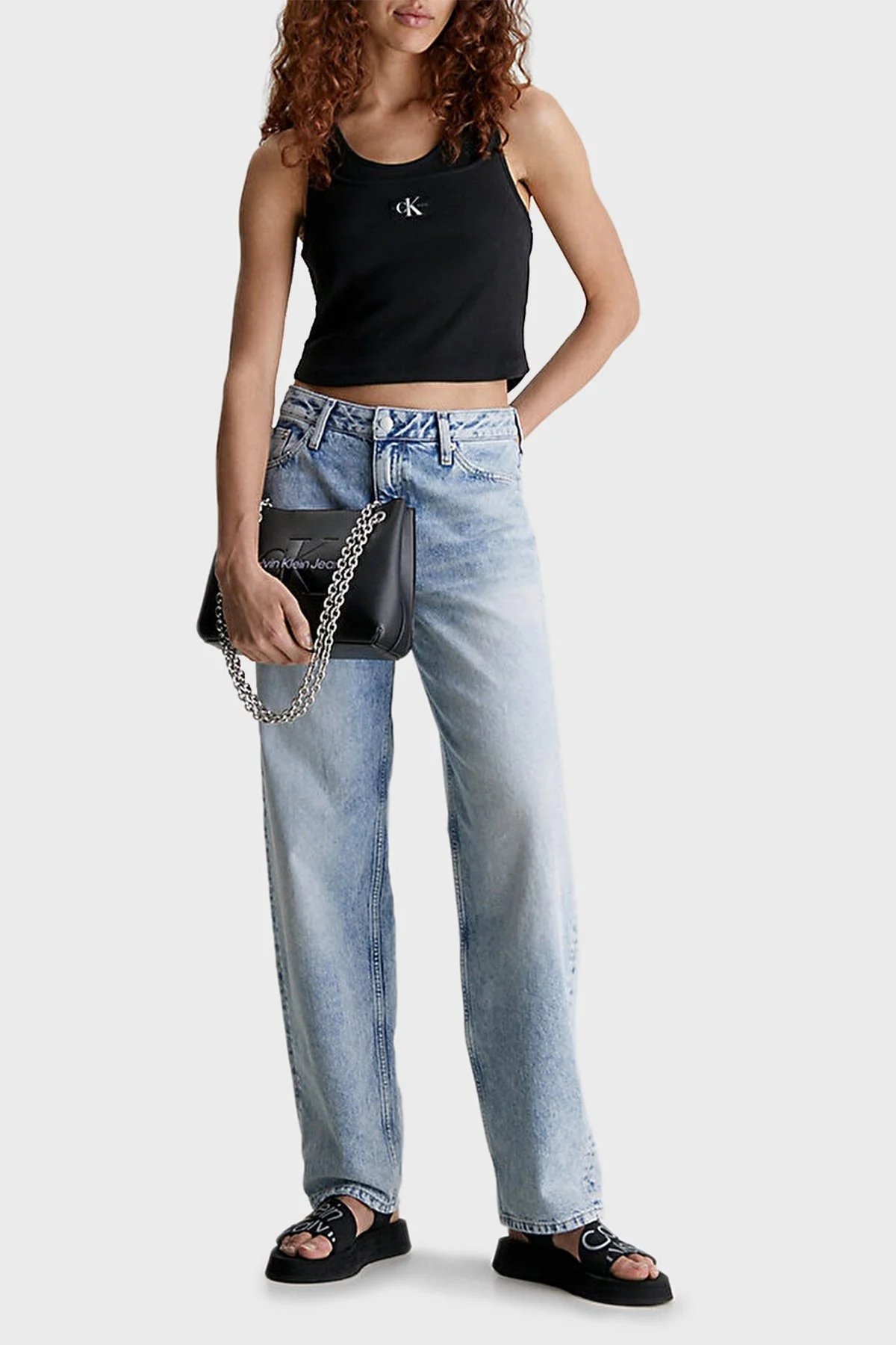 Calvin Klein Zincir Detaylı Omuz Askılı K60K6078310GJ Bayan Çanta K60K607831 0GJ SİYAH - 2