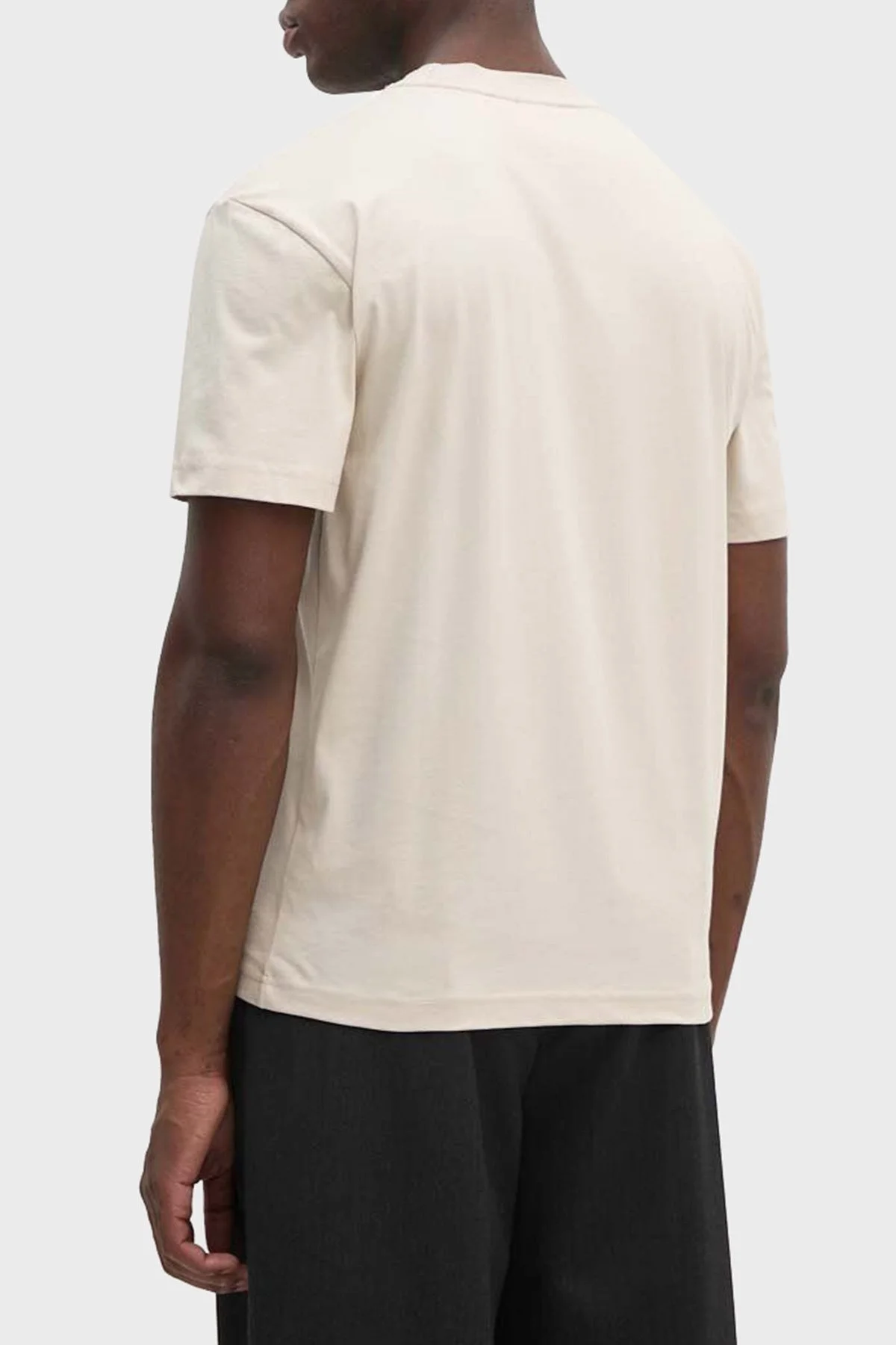 Calvin Kleinm Pamuklu Regular Fit Bisiklet Yaka K10K114091ACE Erkek T Shirt K10K114091 ACE BEJ - 6