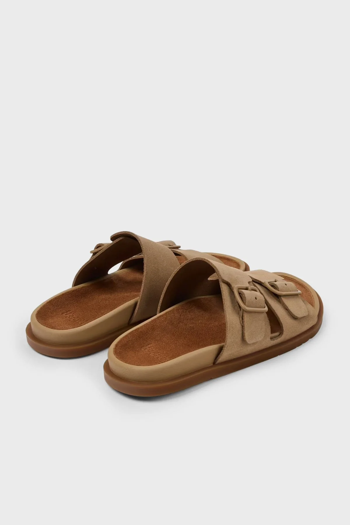 Camper Çift Bantlı Süet Kadın Sandalet K201881-003 KAHVE - 4