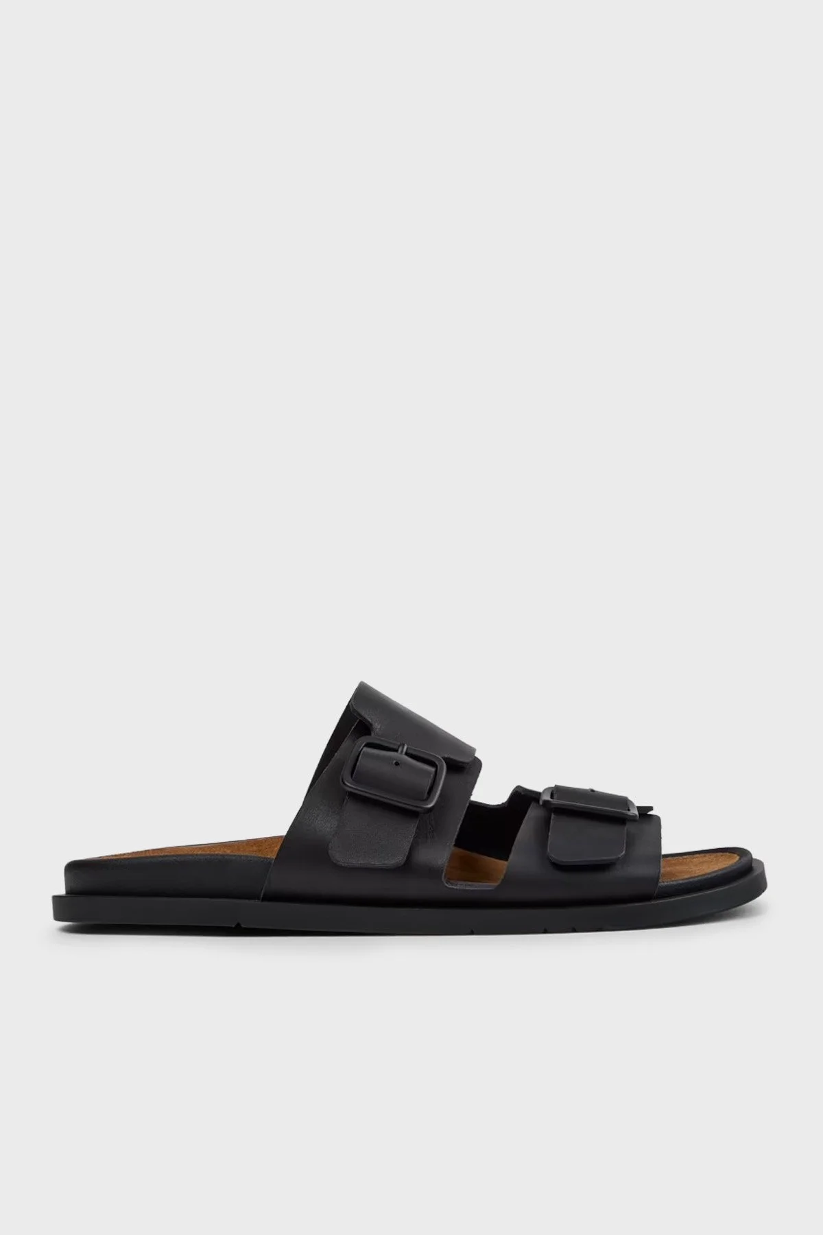 Camper Deri Çift Bantlı Erkek Sandalet K101091-001 Siyah - 1