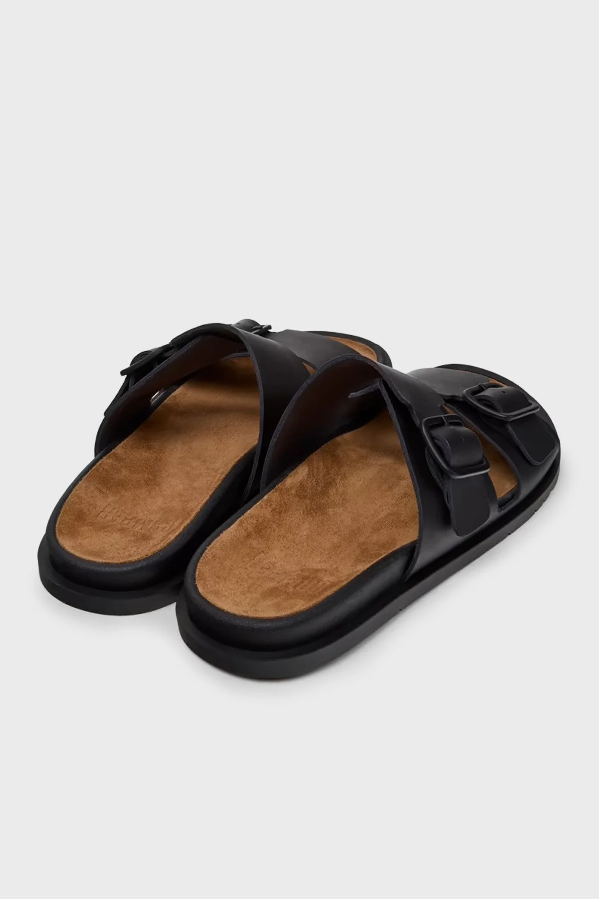 Camper Deri Çift Bantlı Erkek Sandalet K101091-001 Siyah - 4