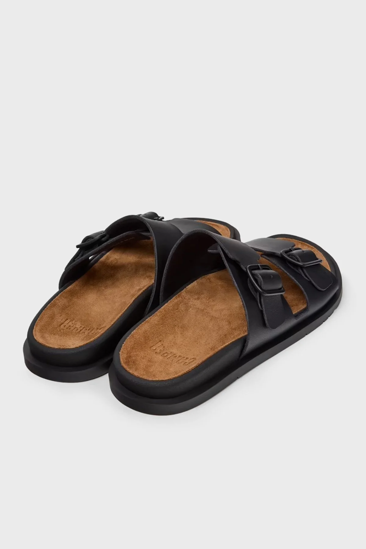 Camper Deri Çift Bantlı Kadın Sandalet K201881-001 SİYAH - 4