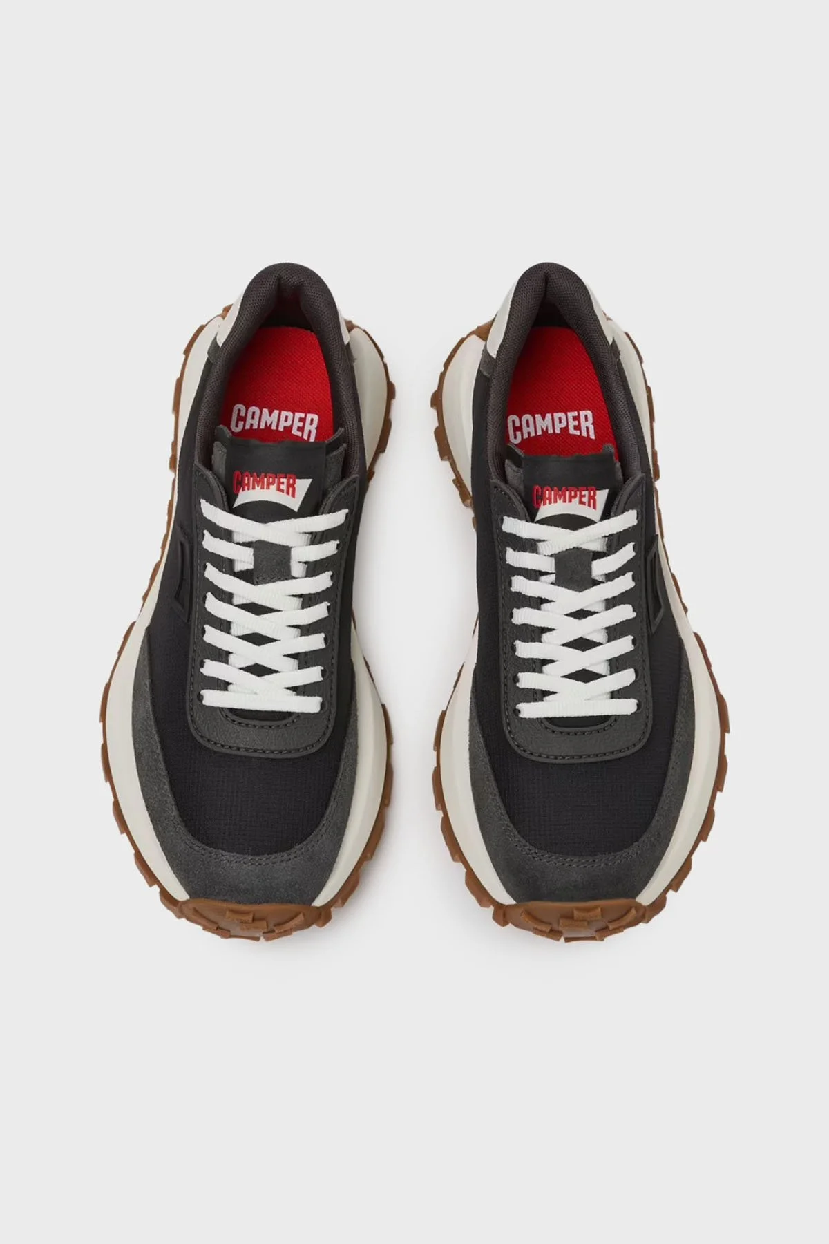 Camper Deri Karışım Logolu Sneaker Bayan Ayakkabı K201462-015 SİYAH - 3