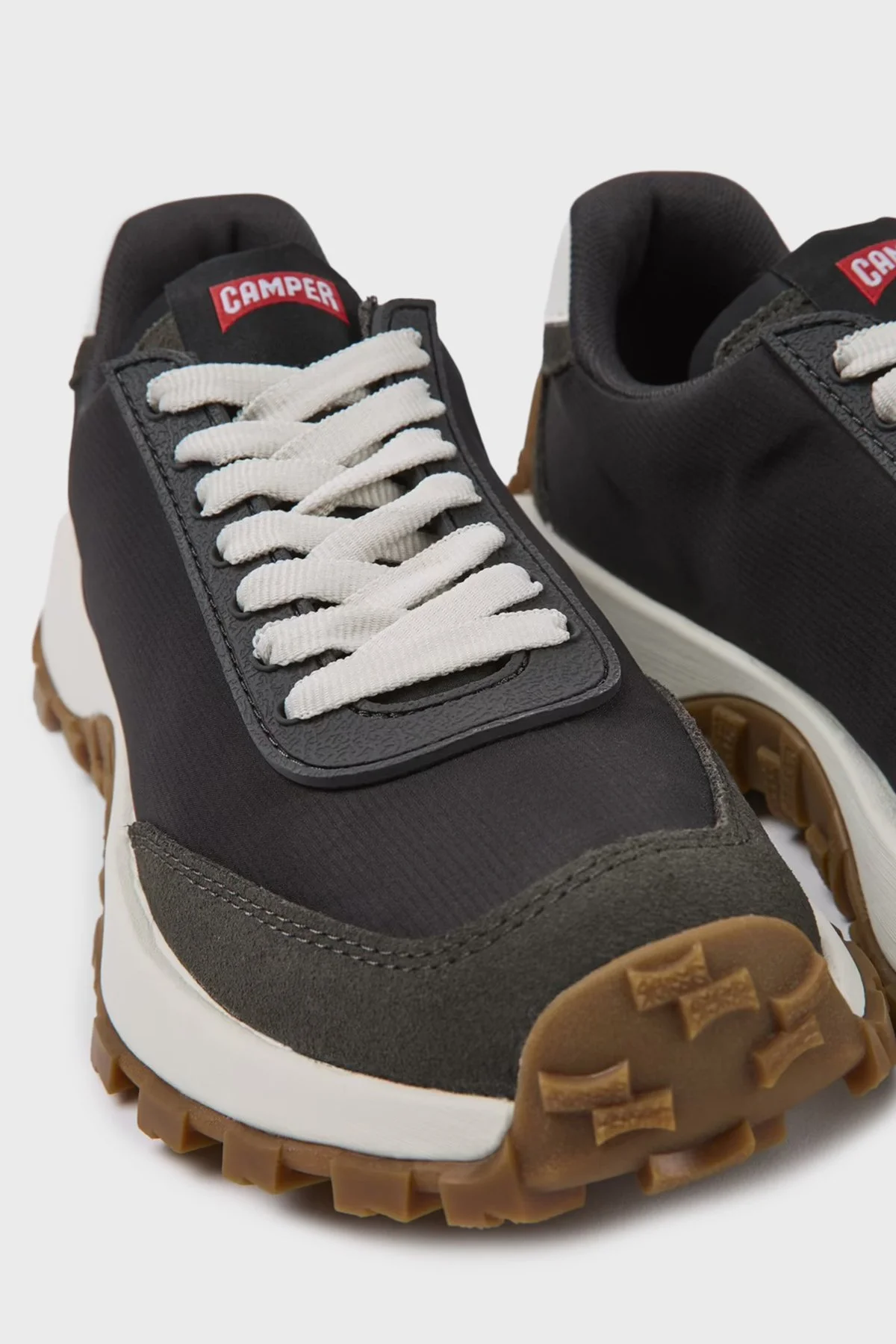 Camper Deri Karışım Logolu Sneaker Bayan Ayakkabı K201462-015 SİYAH - 4