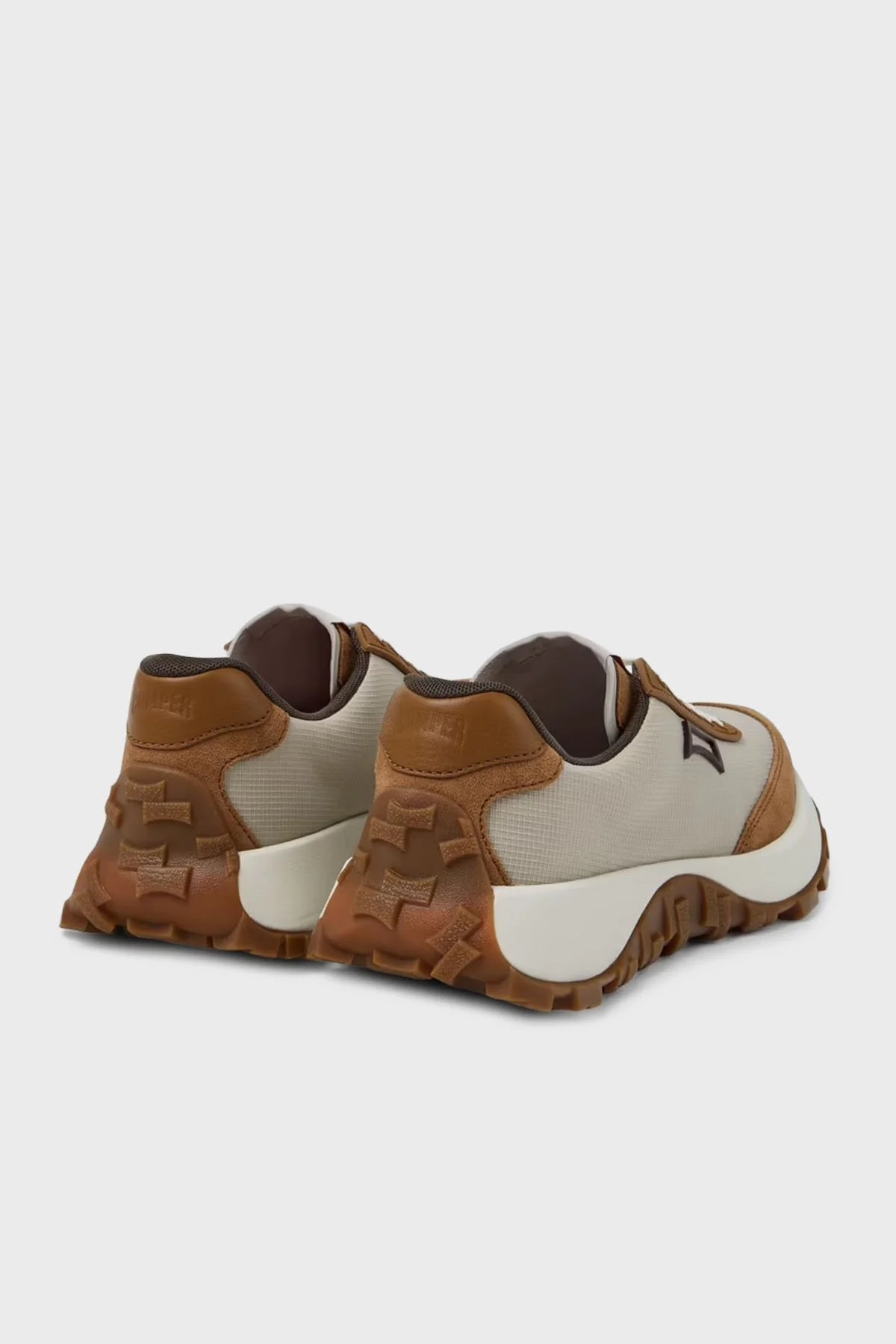 Camper Deri Karışım Logolu Sneaker Bayan Ayakkabı K201462-050 AÇIK GRİ - 2