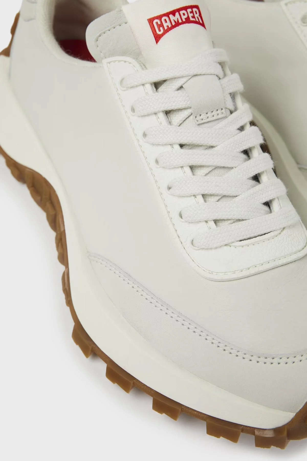 Camper Deri Karışım Logolu Sneaker Bayan Ayakkabı K201586-001 BEYAZ - 2