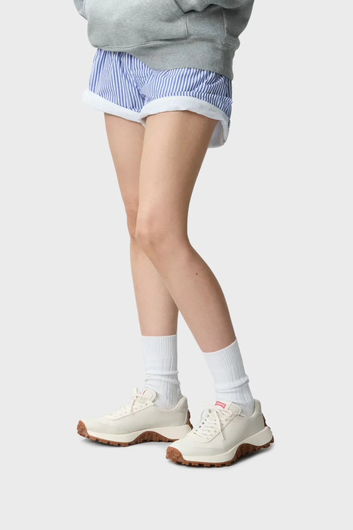 Camper Deri Karışım Logolu Sneaker Bayan Ayakkabı K201586-001 BEYAZ - 3