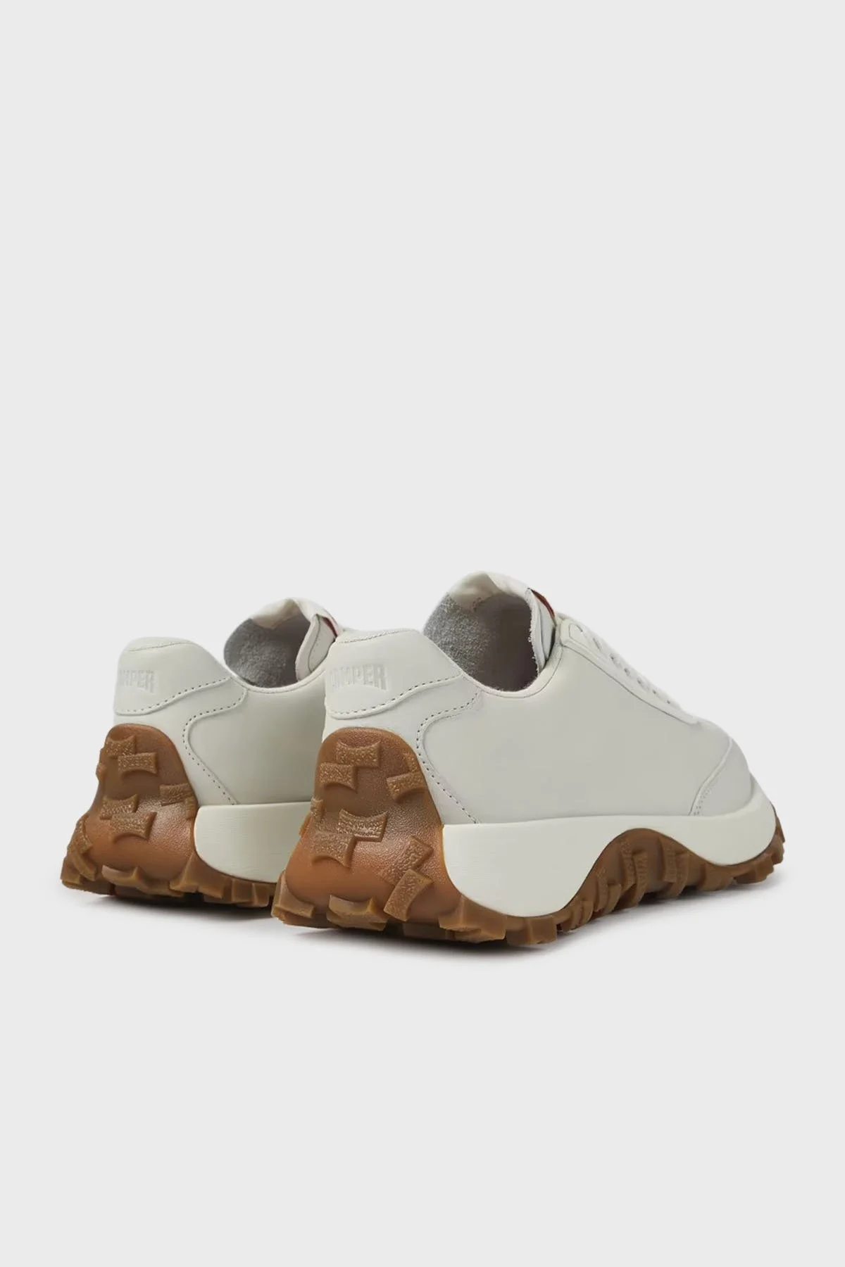 Camper Deri Karışım Logolu Sneaker Bayan Ayakkabı K201586-001 BEYAZ - 4