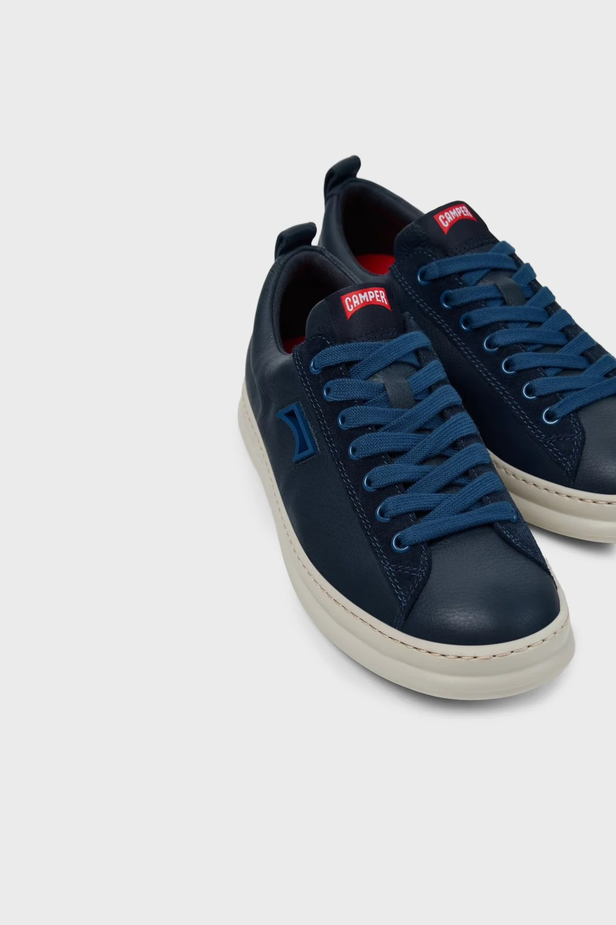 Camper Deri Sneaker Erkek Ayakkabı K101052-006 Mavi - 3