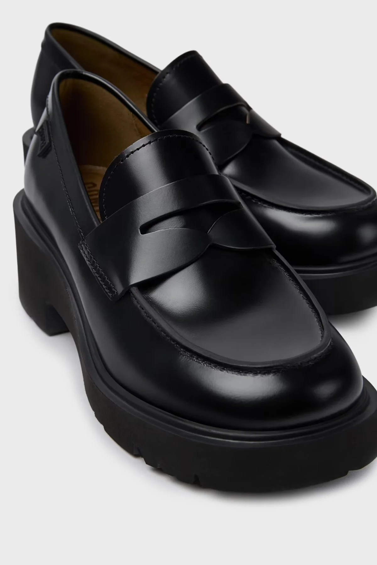 Camper Hakiki Deri Kemer Detaylı Bayan Ayakkabı K201425-002 SİYAH - 6