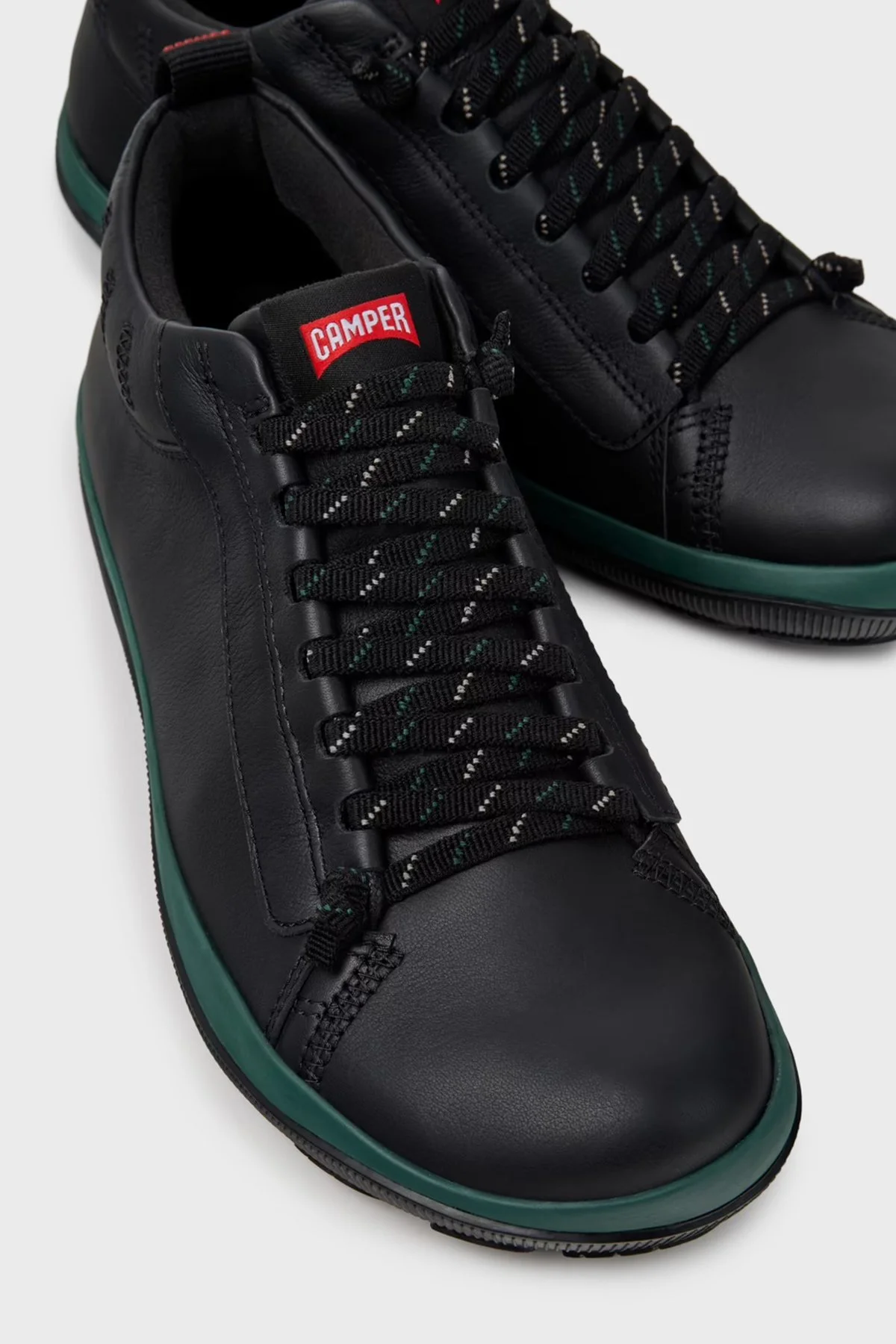 Camper Hakiki Deri Logolu Bağcıklı Erkek Bot K300285-041 SİYAH - 3