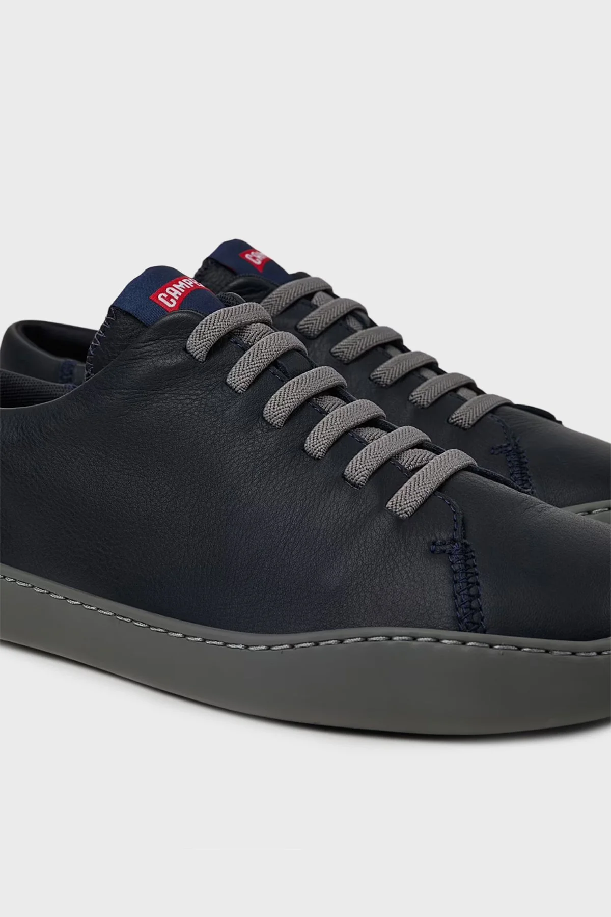 Camper Hakiki Deri Logolu Bağcıklı Sneaker Erkek Ayakkabı K100479-051 LACİVERT - 5