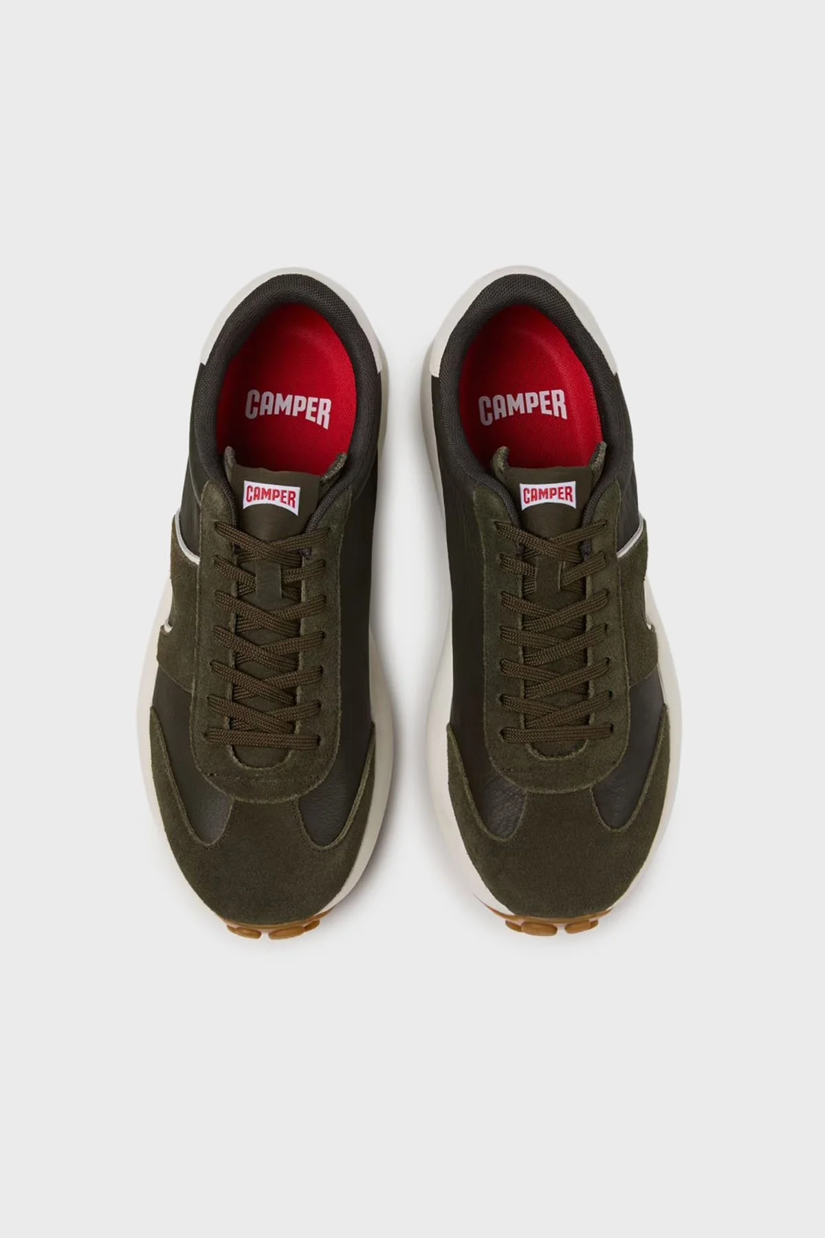Camper Hakiki Deri Logolu Bağcıklı Sneaker Erkek Ayakkabı K101070-004 KOYU YEŞİL - 2
