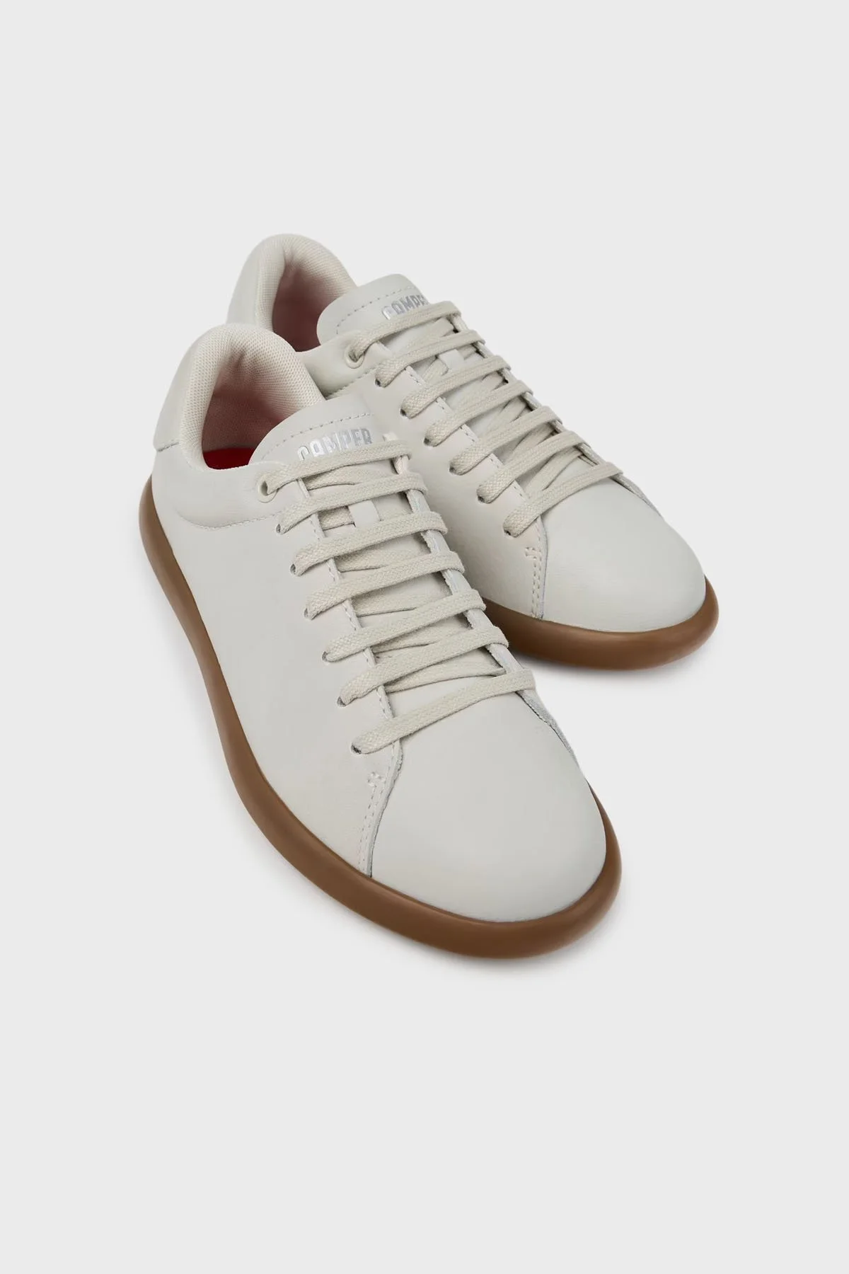 Camper Hakiki Deri Logolu Sneaker Bayan Ayakkabı K201819-003 BEYAZ - 2