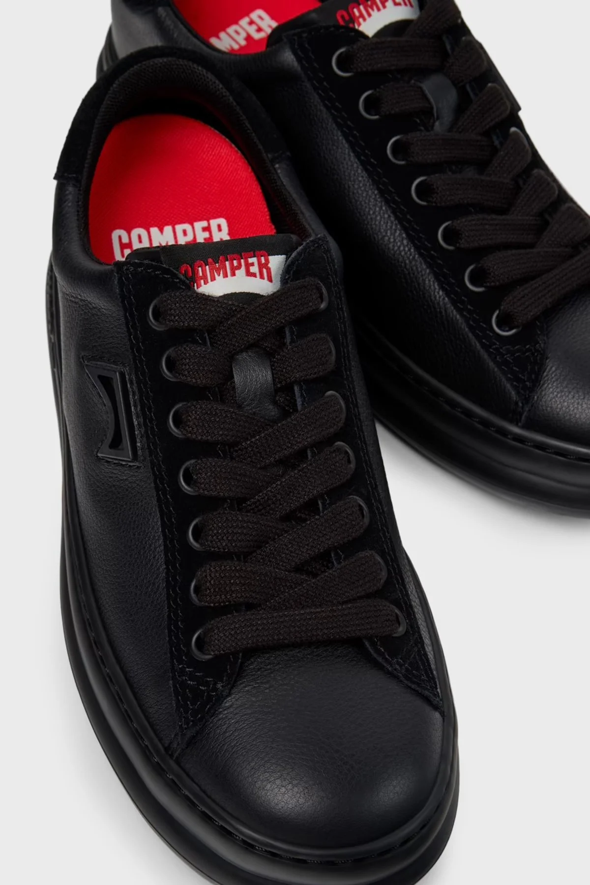 Camper Hakiki Deri Sneaker Kadın Ayakkabı K201855-006 Siyah - 5