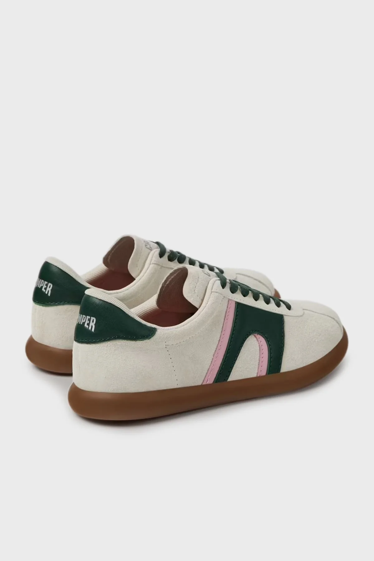 Camper Logolu Deri Sneaker Bayan Ayakkabı K201608-018 BEYAZ - 4