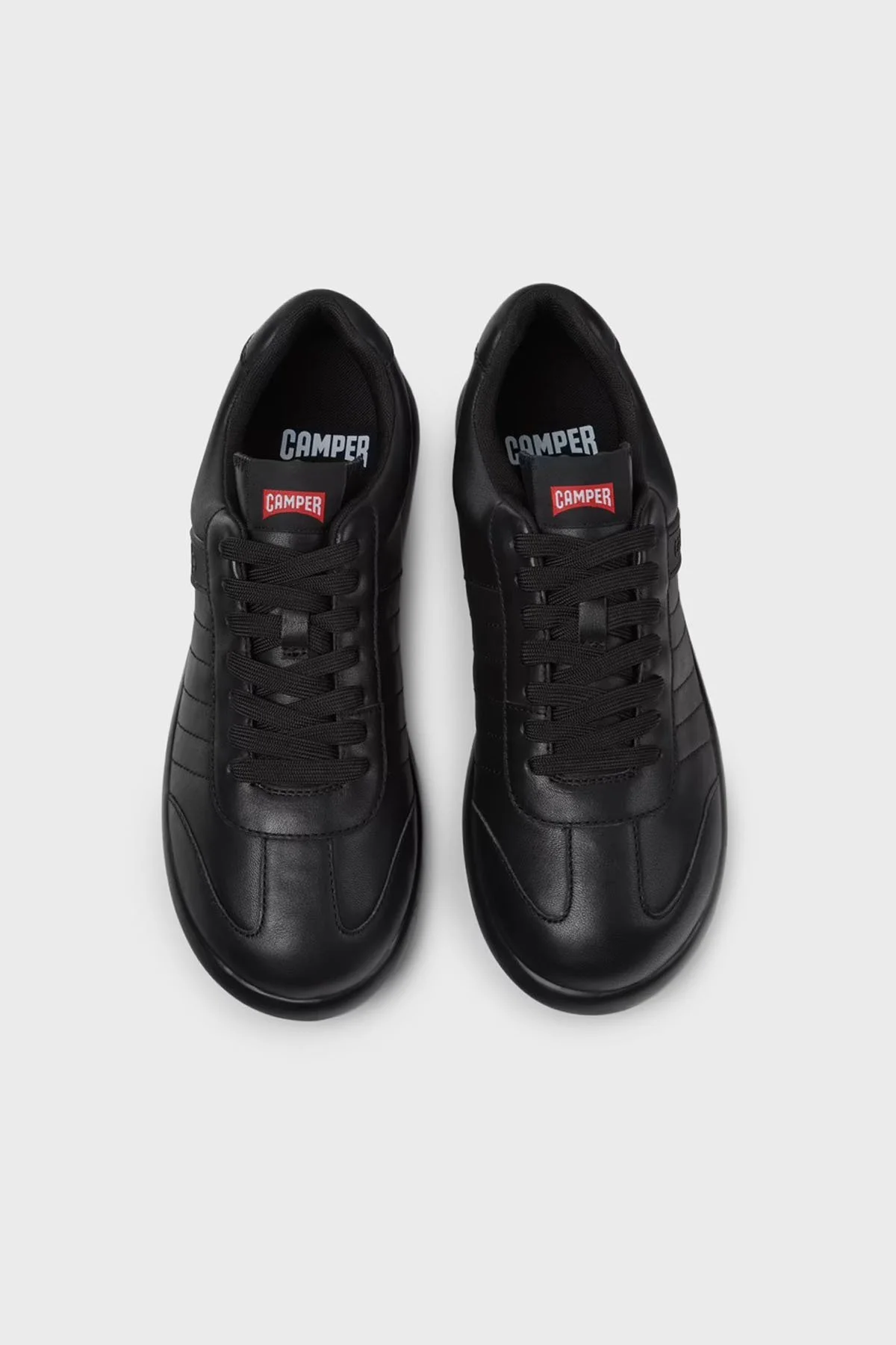 Camper Logolu Deri Sneaker Erkek Ayakkabı K100752-001 SİYAH - 2