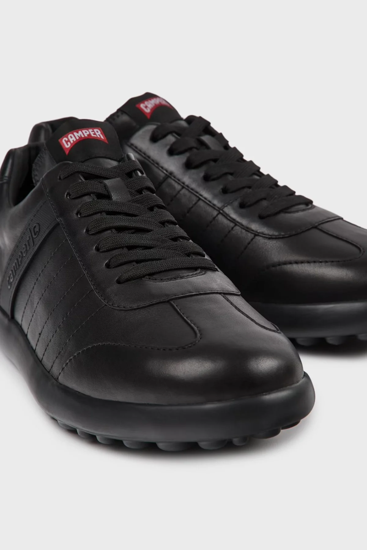 Camper Logolu Deri Sneaker Erkek Ayakkabı K100752-001 SİYAH - 3