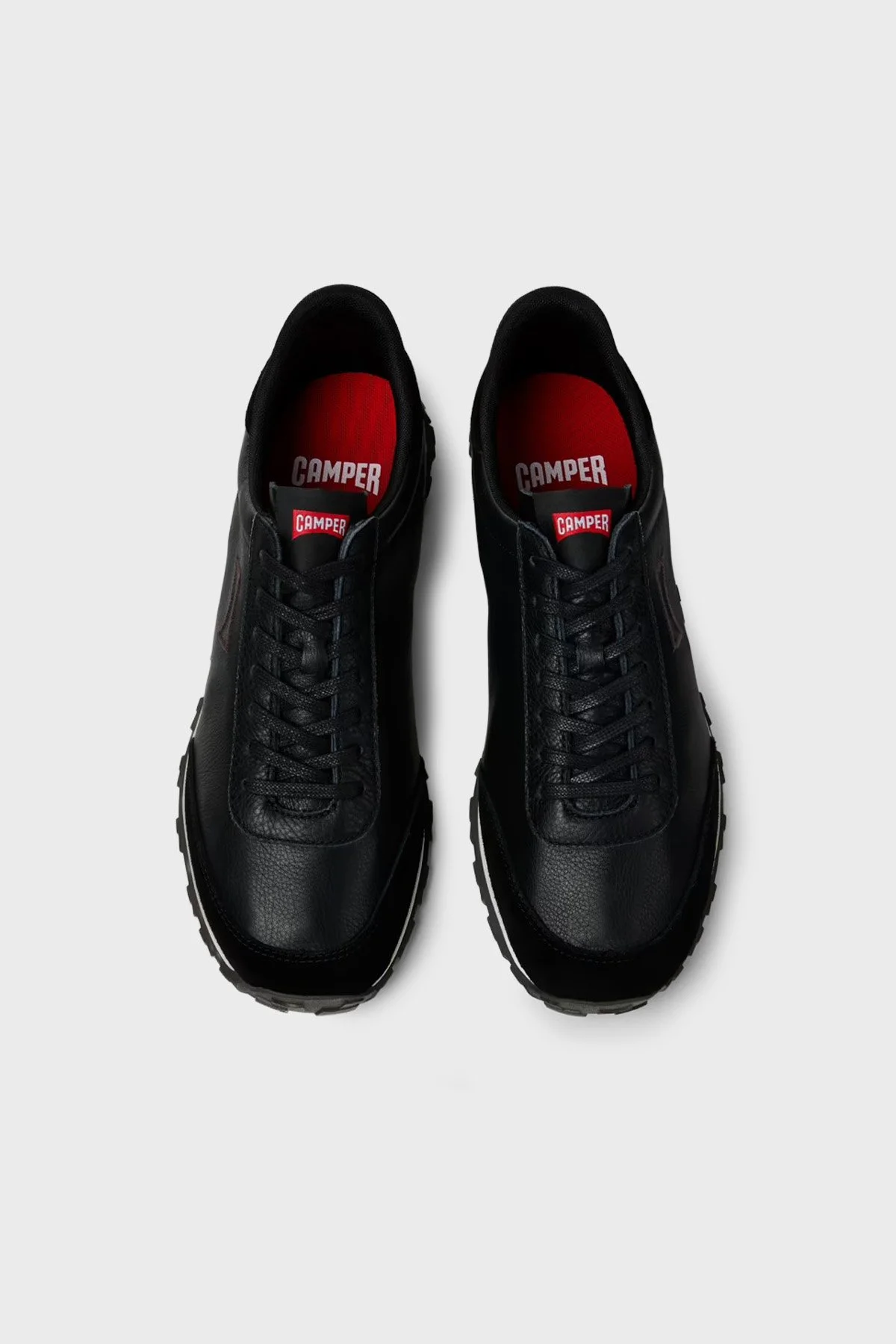 Camper Logolu Deri Sneaker Erkek Ayakkabı K101097-002 Siyah - 2