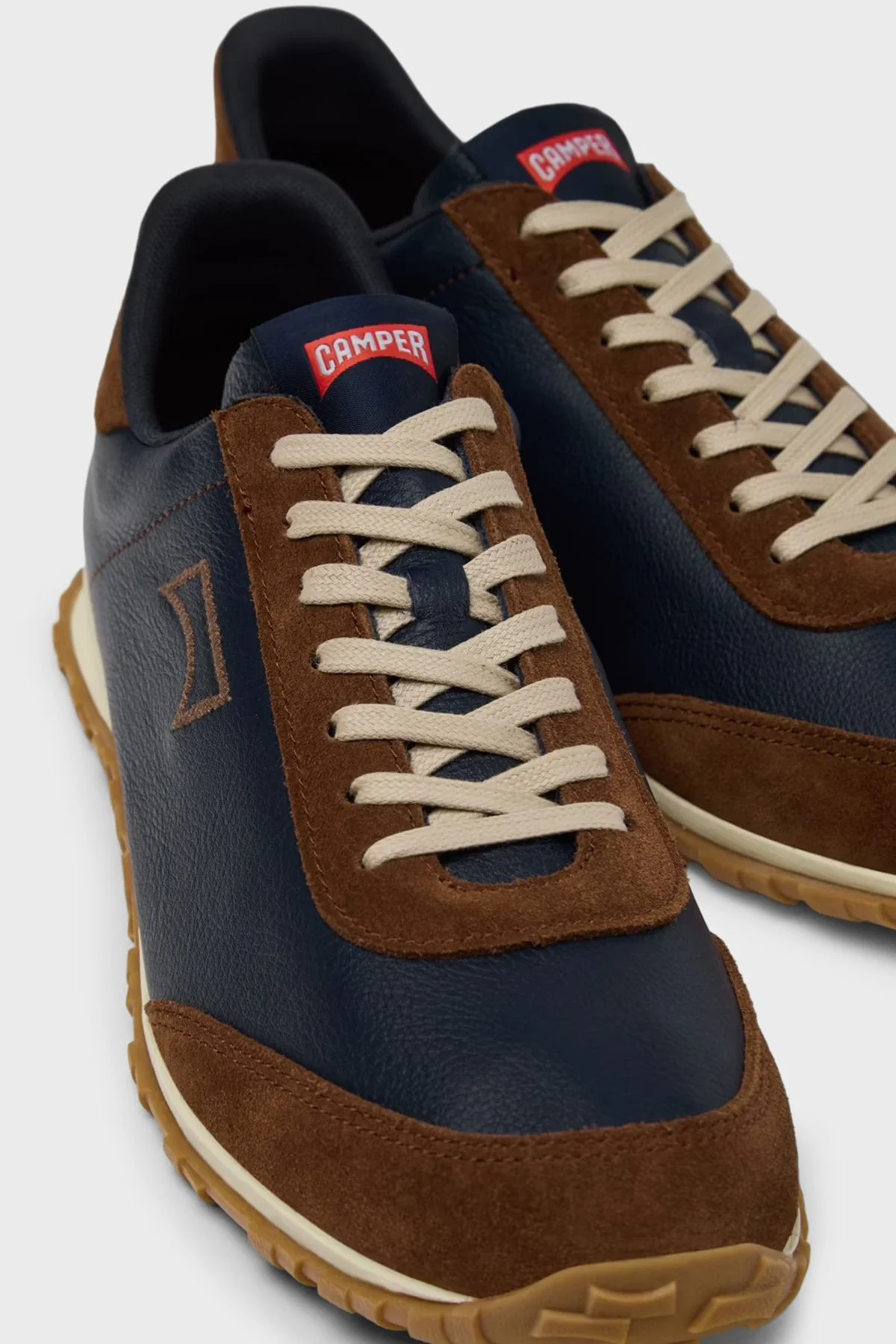 Camper Logolu Deri Sneaker Erkek Ayakkabı K101097-008 Lacivert - 5