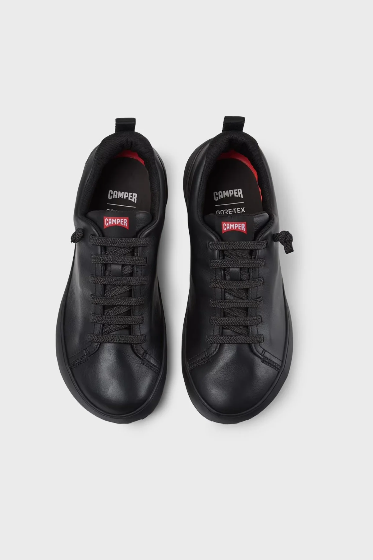 Camper Logolu Deri Sneaker Erkek Ayakkabı K101133-001 Siyah - 2