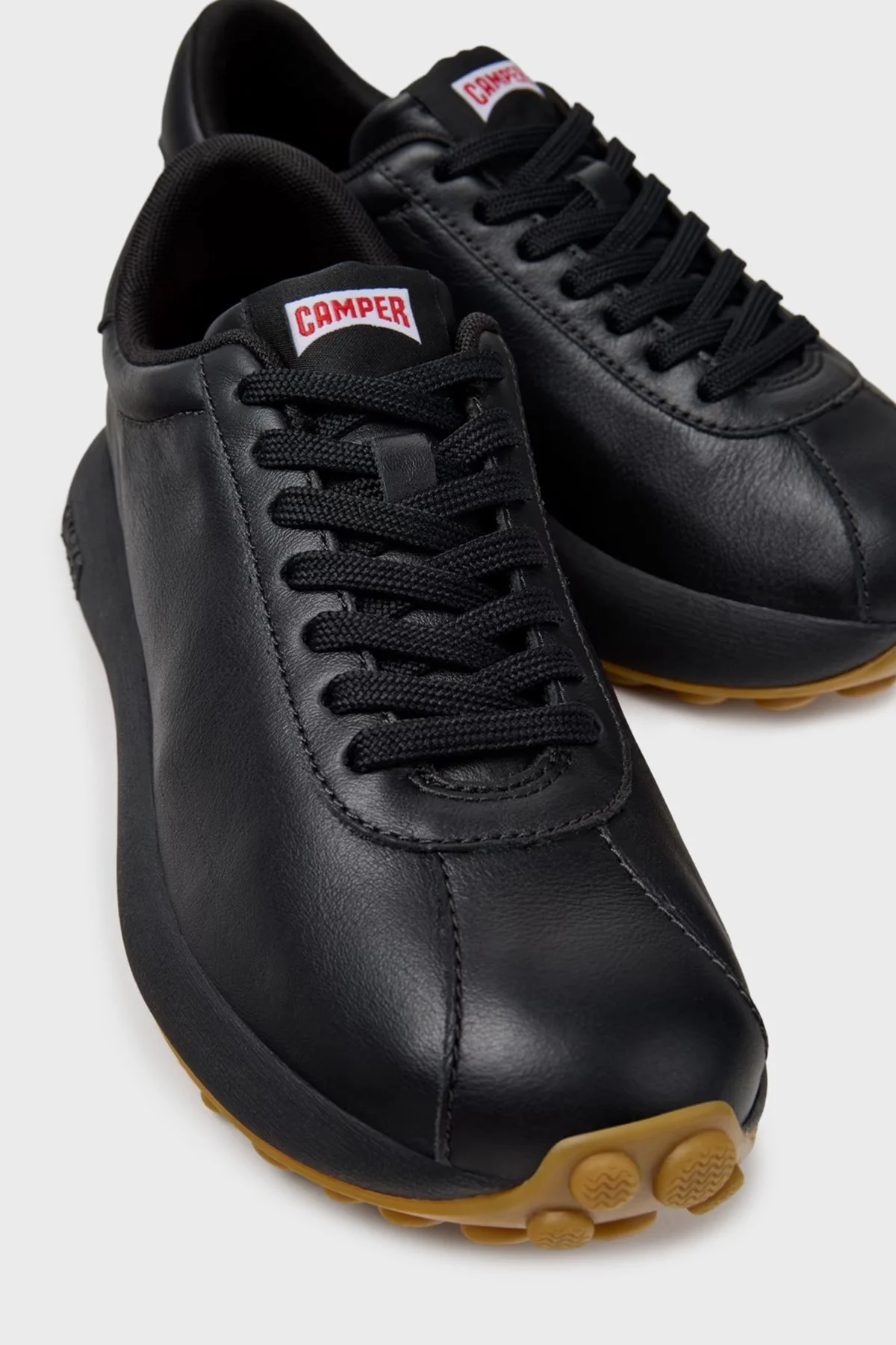 Camper Logolu Hakiki Deri Sneaker Bayan Ayakkabı K201853-001 SİYAH - 3