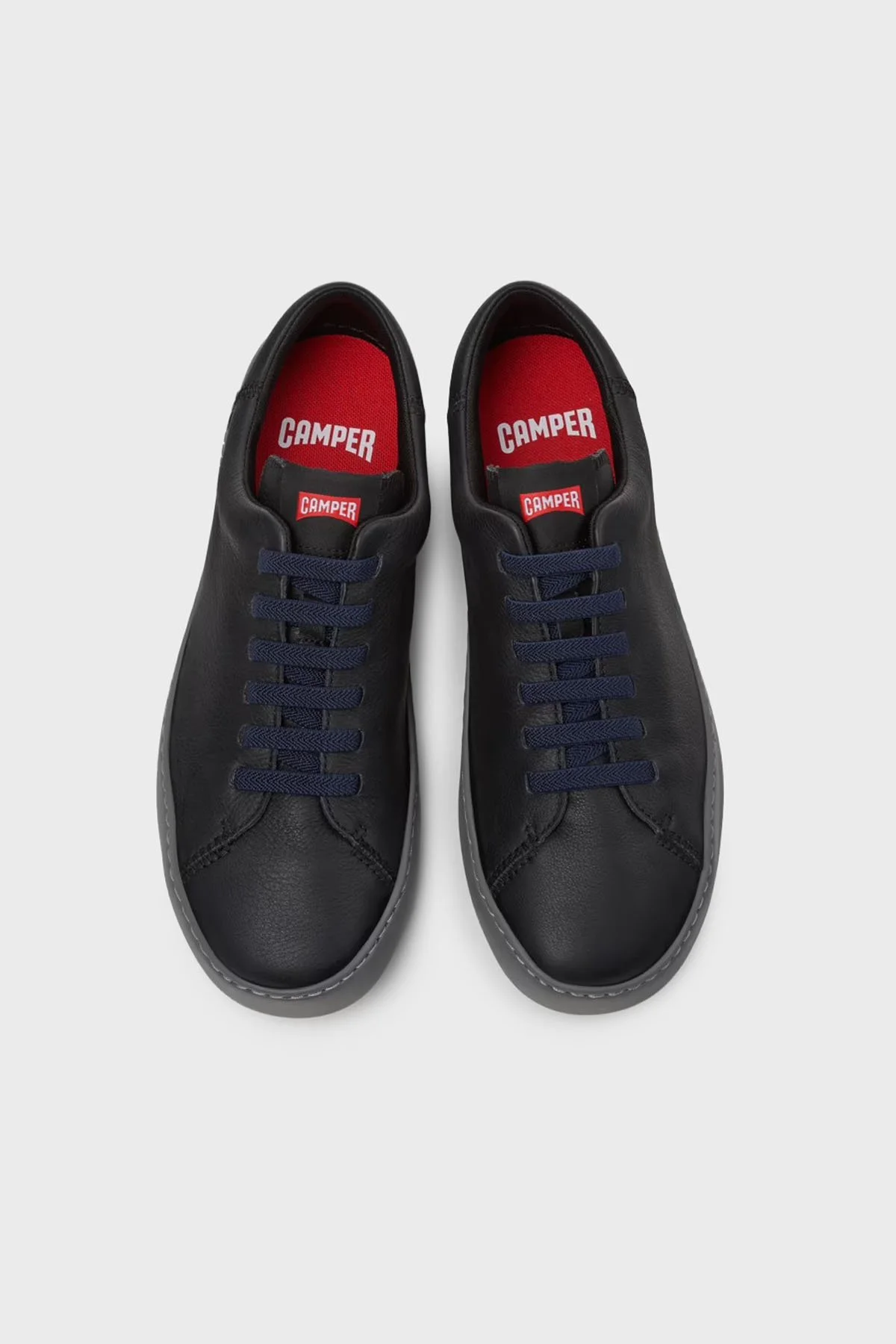 Camper Logolu Hakiki Deri Sneaker Erkek Ayakkabı K100479-001 SİYAH - 2