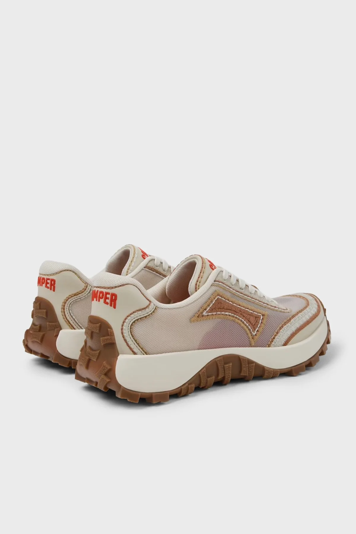 Camper Logolu Sneaker Kadın Ayakkabı K201865-002 Bej - 4