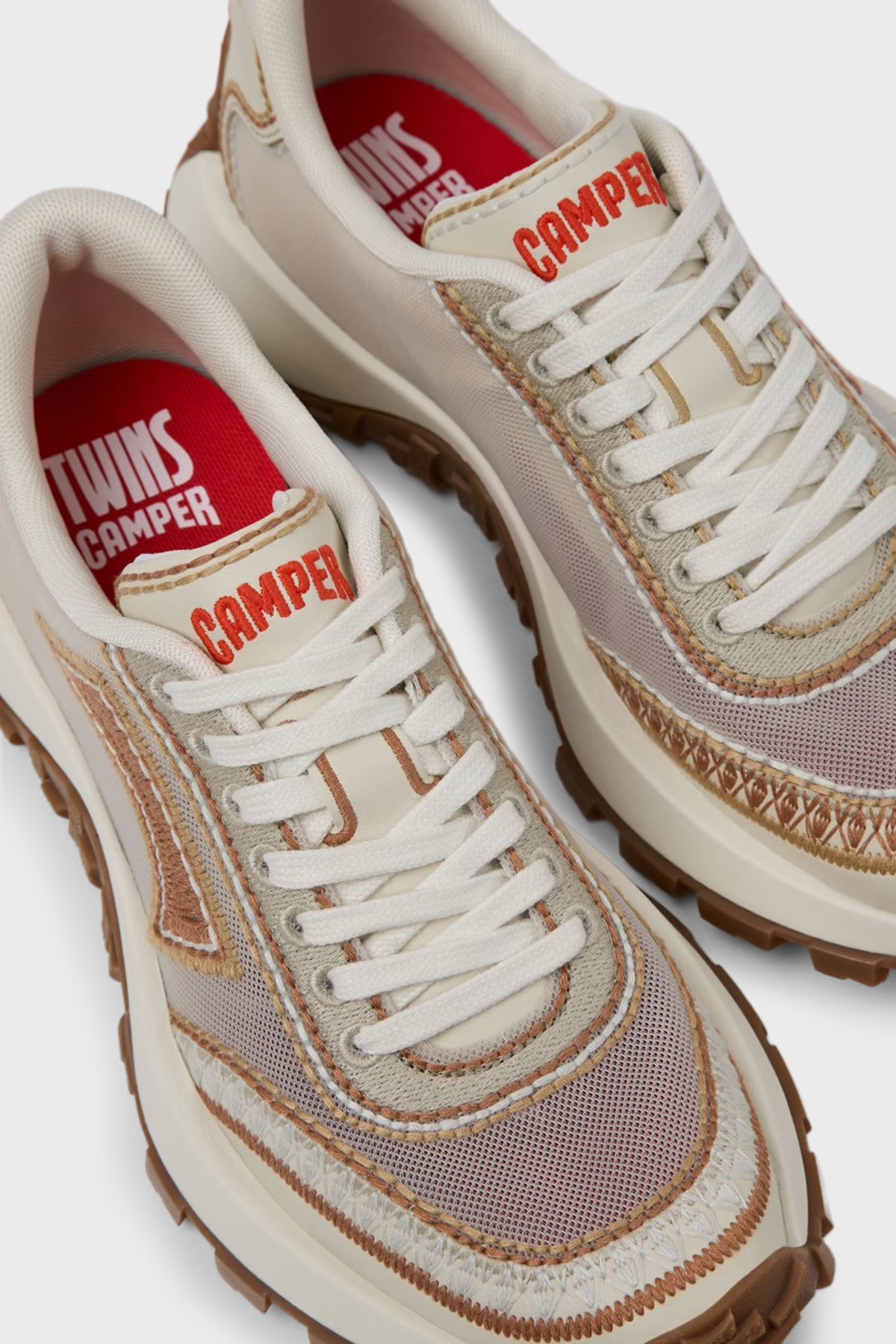 Camper Logolu Sneaker Kadın Ayakkabı K201865-002 Bej | Exxeselection