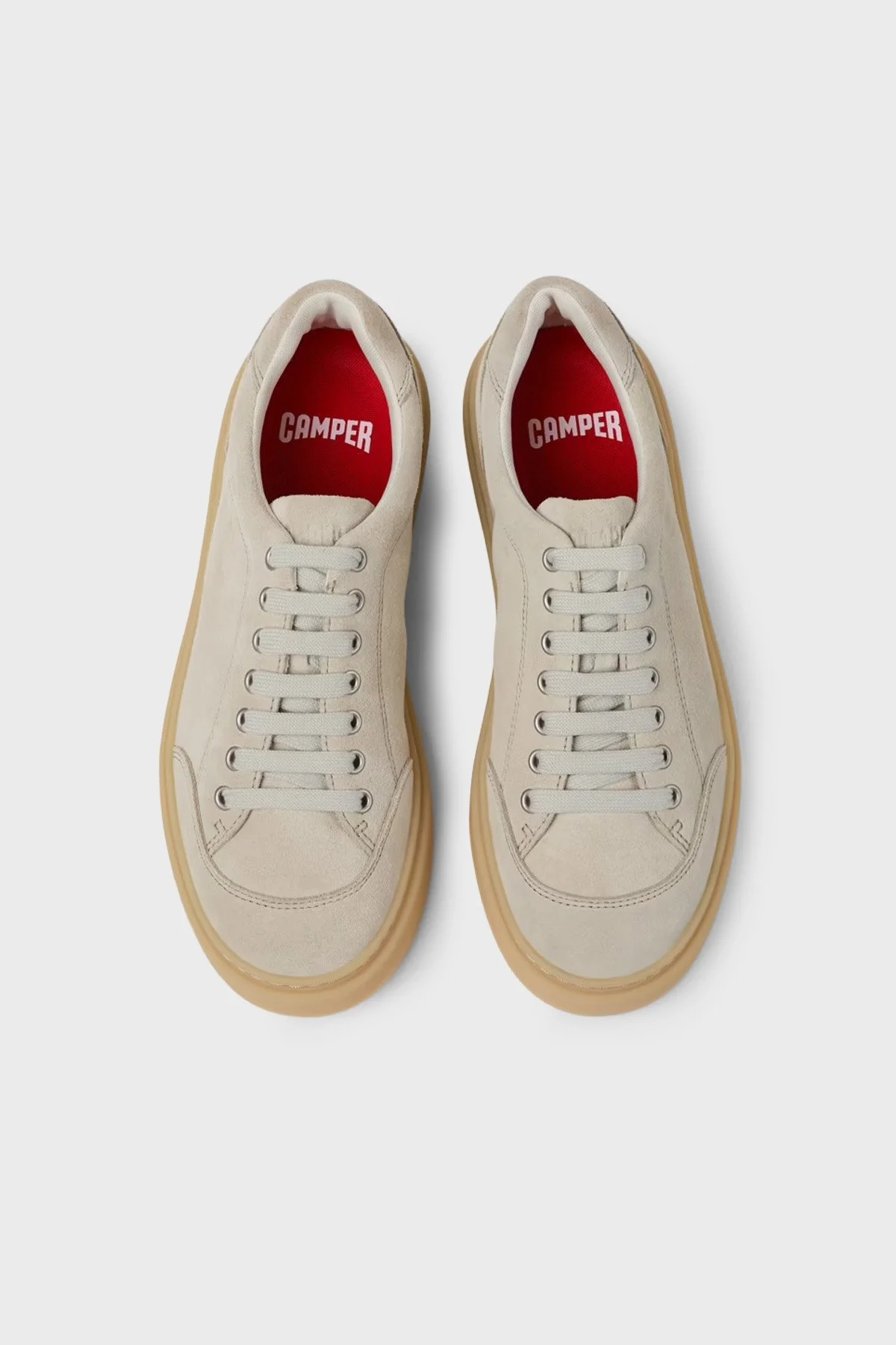 Camper Logolu Süet Sneaker Erkek Ayakkabı K101105-003 Bej - 2