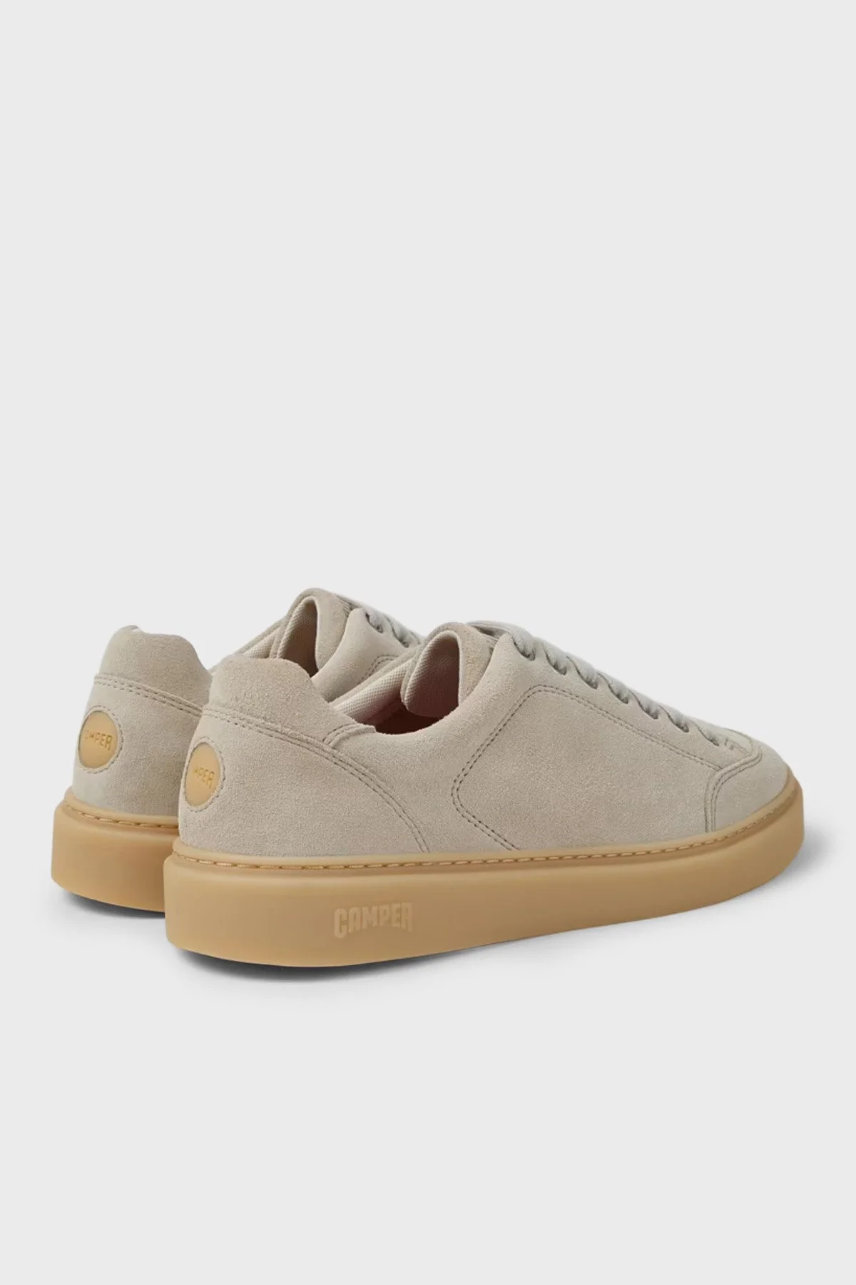 Camper Logolu Süet Sneaker Erkek Ayakkabı K101105-003 Bej - 4
