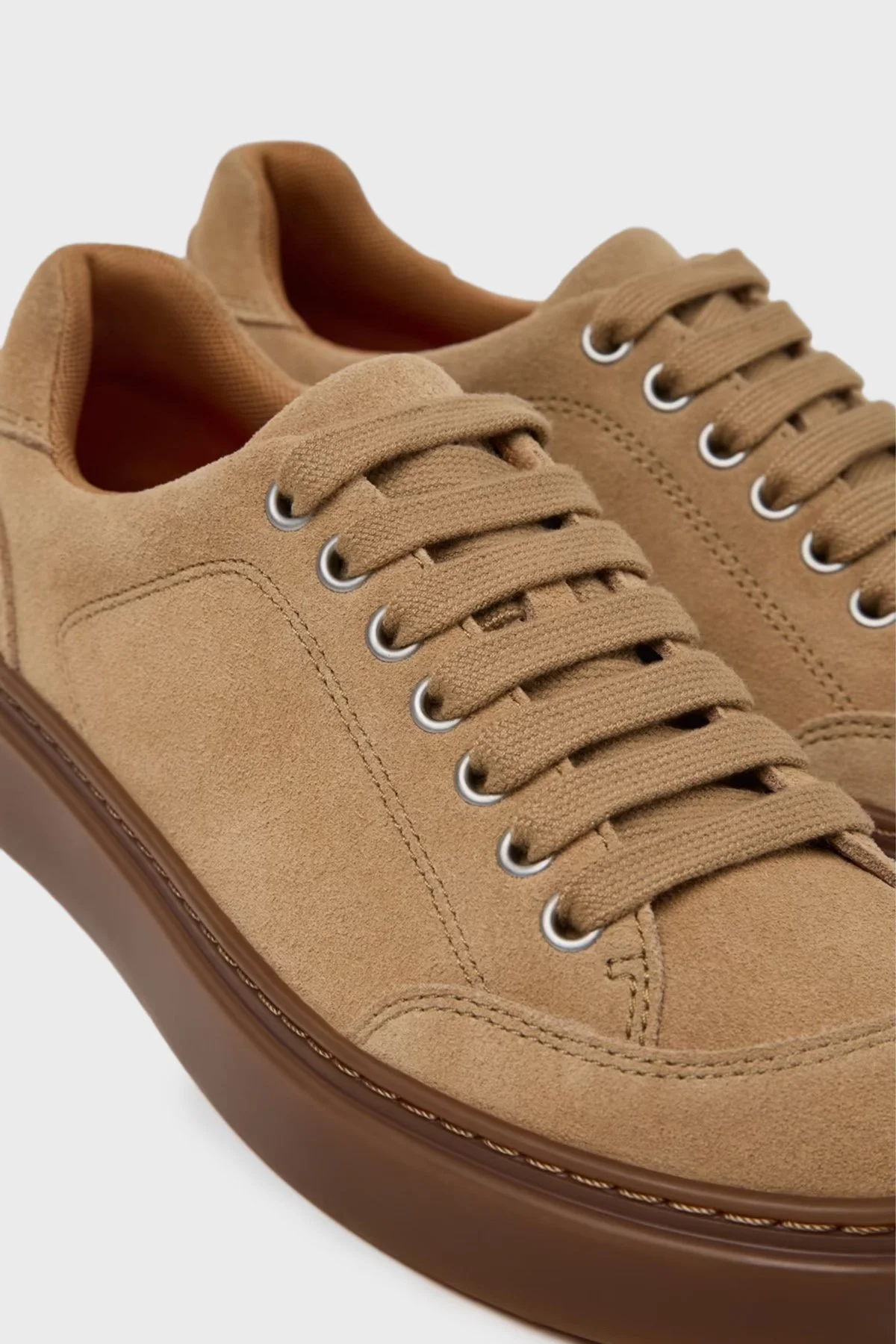 Camper Süet Sneaker Kadın Ayakkabı K201907-002 KAHVE - 5