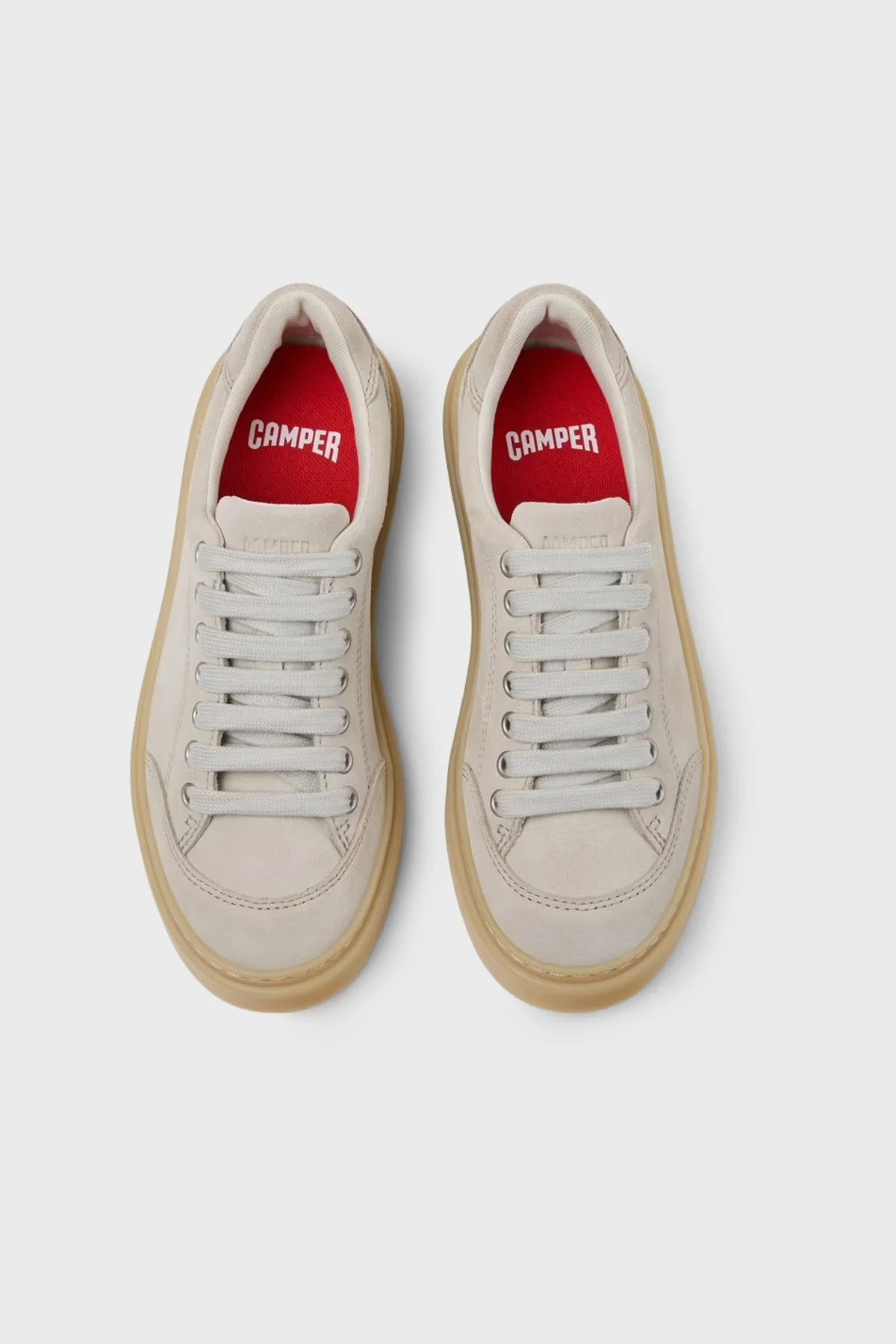 Camper Süet Sneaker Kadın Ayakkabı K201907-003 BEJ - 3