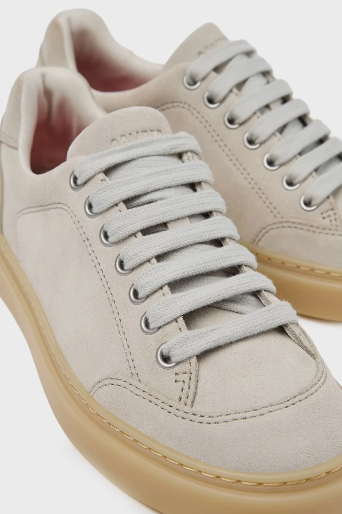 Camper Süet Sneaker Kadın Ayakkabı K201907-003 BEJ - 4