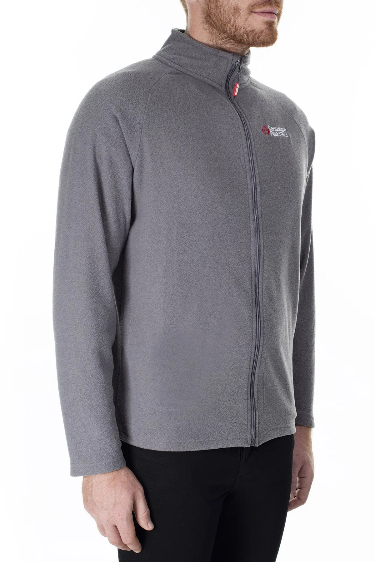 Canadian Peak Fermuarlı Yumuşak Dokulu Soğuğa Dayanıklı Outdoor Erkek Polar ULEXEAK KOYU GRİ - 11