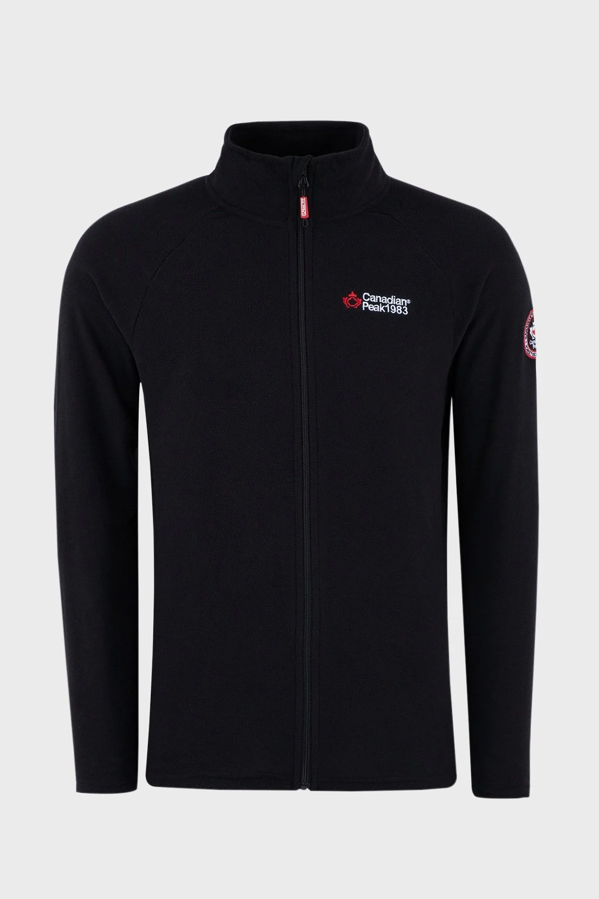 Canadian Peak Fermuarlı Yumuşak Dokulu Soğuğa Dayanıklı Outdoor Erkek Polar ULEXEAK SİYAH - 1