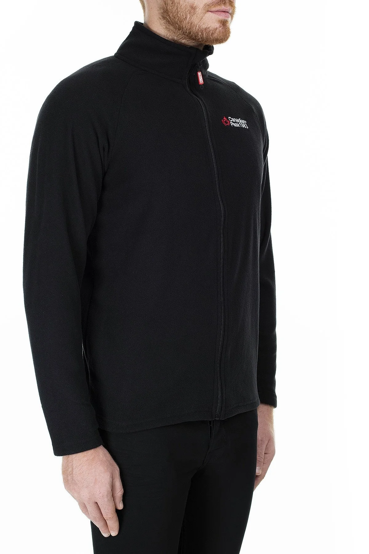 Canadian Peak Fermuarlı Yumuşak Dokulu Soğuğa Dayanıklı Outdoor Erkek Polar ULEXEAK SİYAH - 4