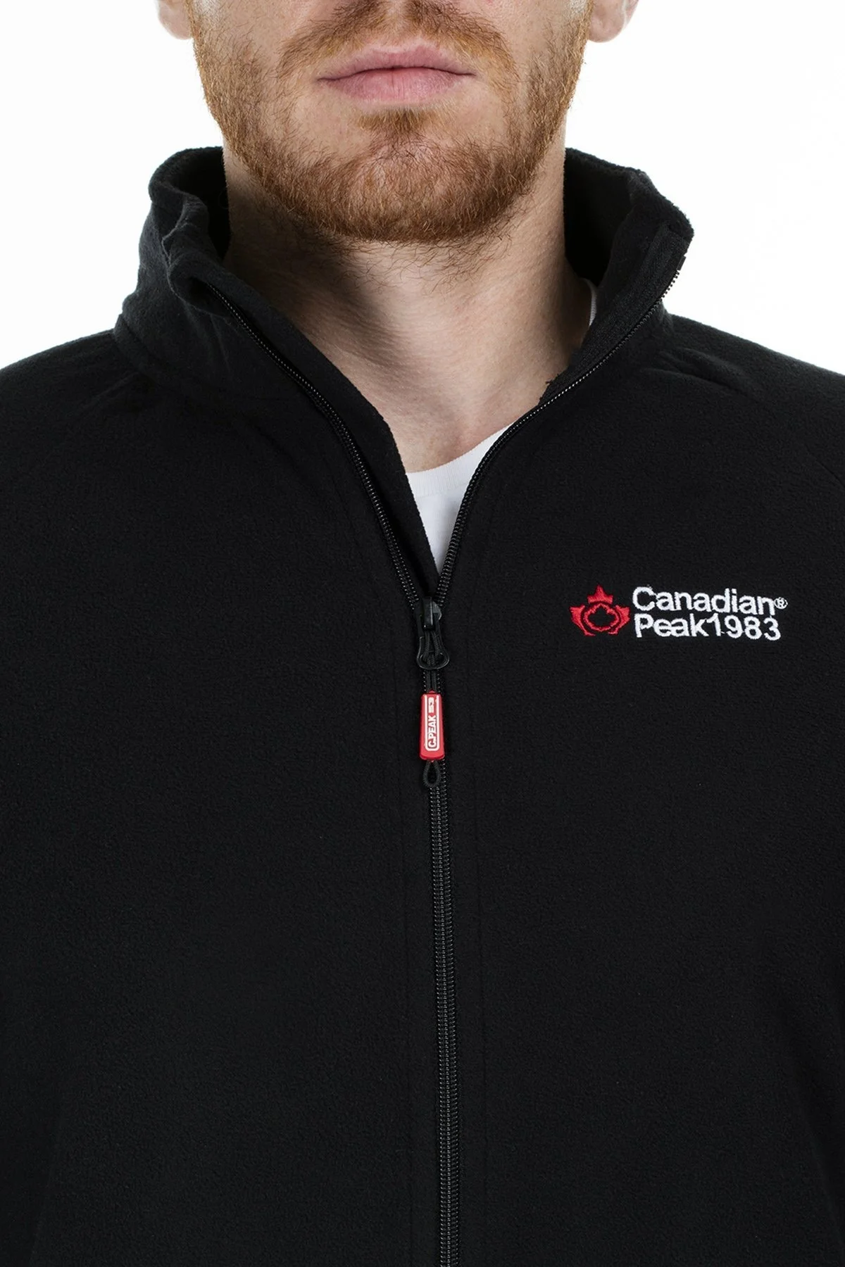 Canadian Peak Fermuarlı Yumuşak Dokulu Soğuğa Dayanıklı Outdoor Erkek Polar ULEXEAK SİYAH - 6