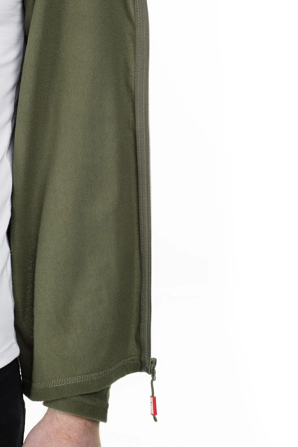 Canadian Peak Fermuarlı Yumuşak Dokulu Soğuğa Dayanıklı Outdoor Erkek Polar ULEXEAK HAKİ - 7