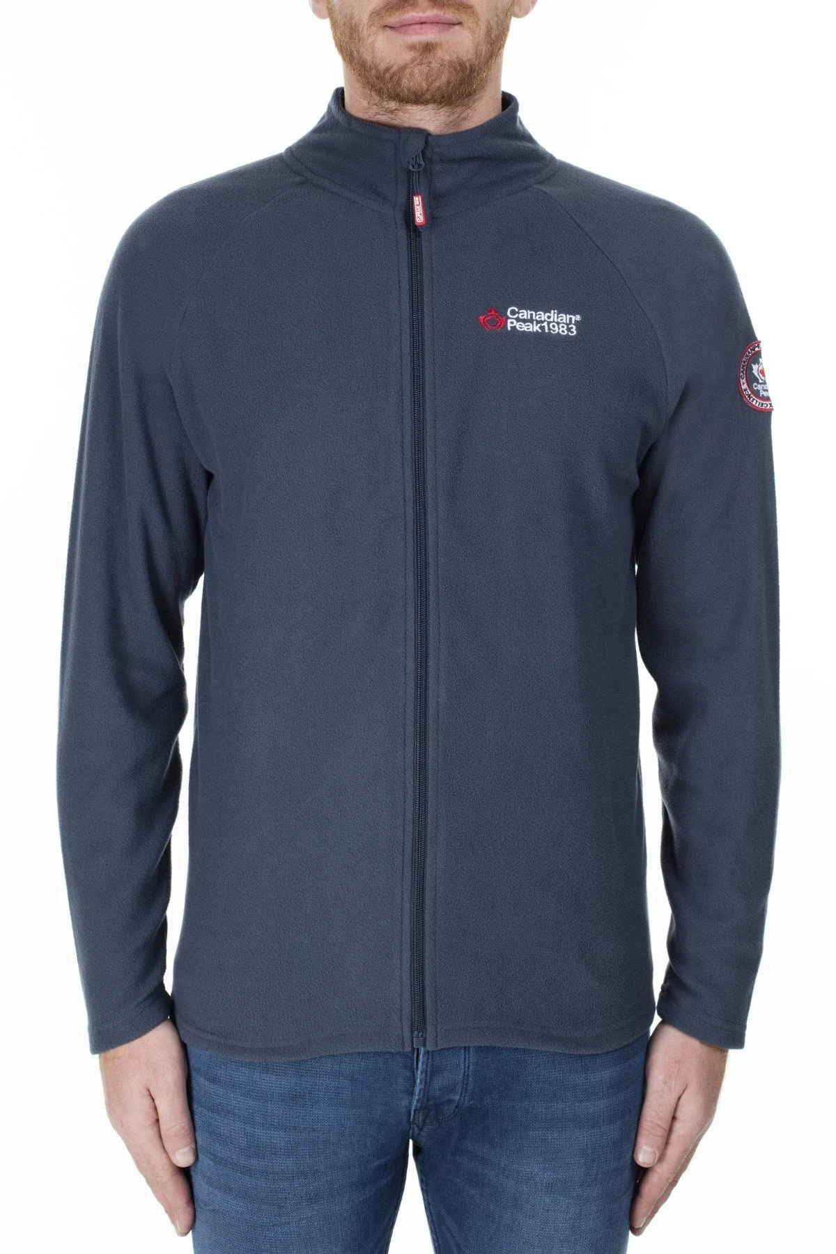 Canadian Peak Fermuarlı Yumuşak Dokulu Soğuğa Dayanıklı Outdoor Erkek Polar ULEXEAK LACİVERT - 2