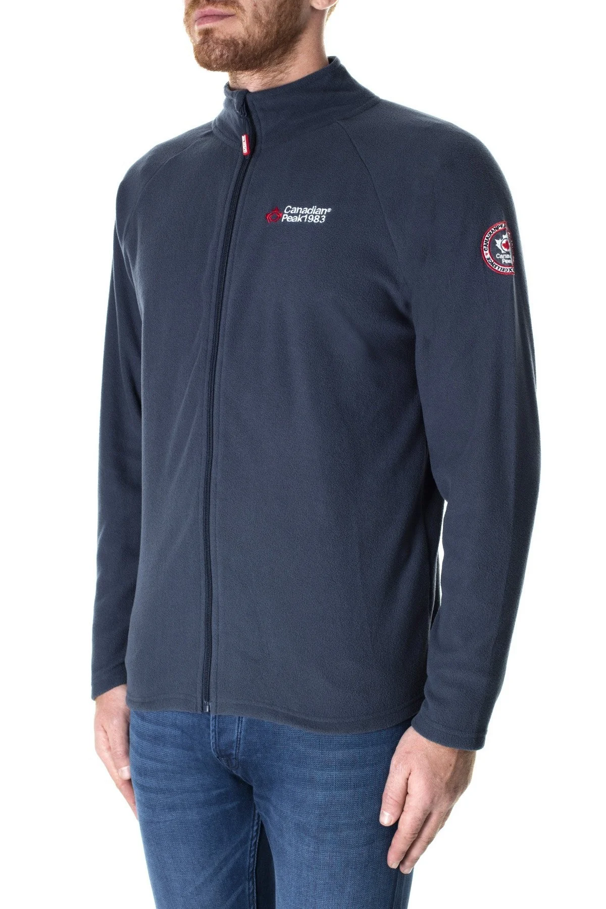 Canadian Peak Fermuarlı Yumuşak Dokulu Soğuğa Dayanıklı Outdoor Erkek Polar ULEXEAK LACİVERT - 3