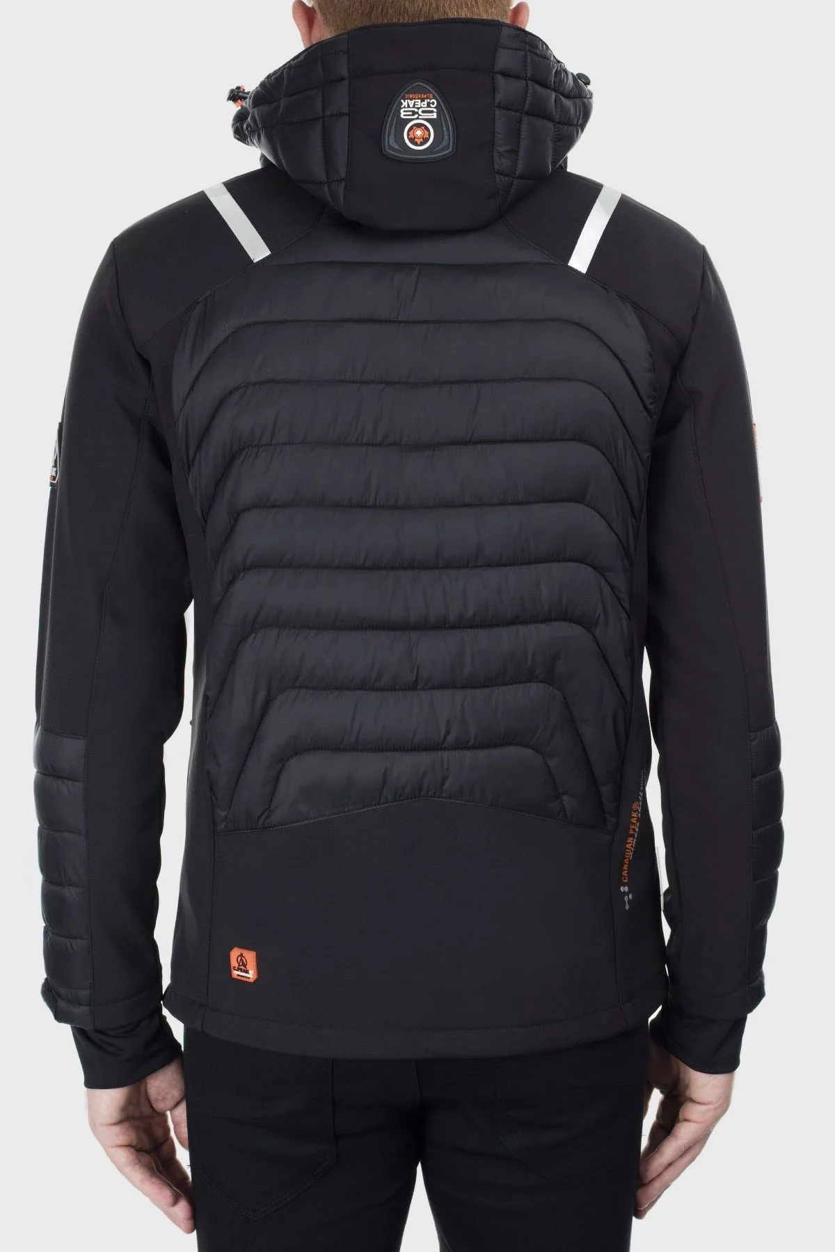 Canadian Peak Kapüşonlu Su Geçirmez 4000 mm Outdoor Erkek Mont TENOX SİYAH - 3