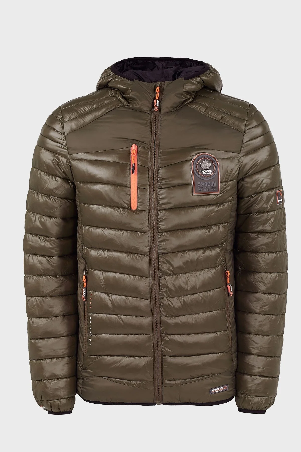 Canadian Peak Kapüşonlu Suya Dayanıklı Outdoor Erkek Parka BRIOUTEAK HAKİ - 1