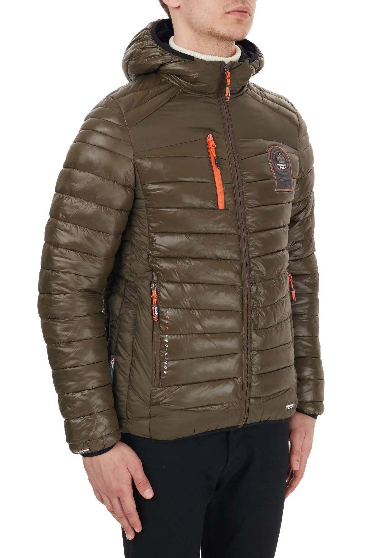 Canadian Peak Kapüşonlu Suya Dayanıklı Outdoor Erkek Parka BRIOUTEAK HAKİ - 3