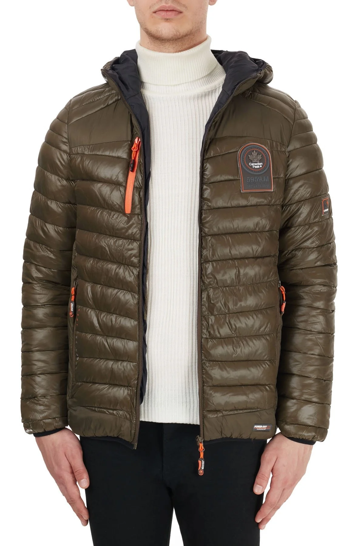 Canadian Peak Kapüşonlu Suya Dayanıklı Outdoor Erkek Parka BRIOUTEAK HAKİ - 5