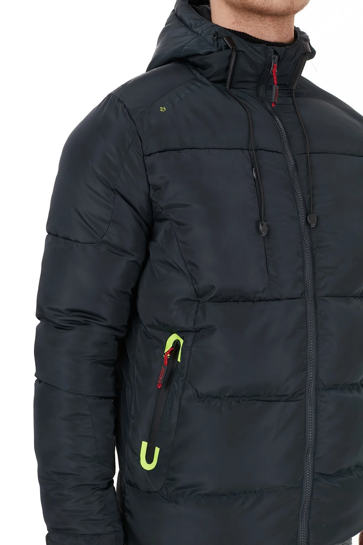 Canadian Peak Kapüşonlu Suya Dayanıklı Outdoor Erkek Parka CARINO KOYU GRİ - 6