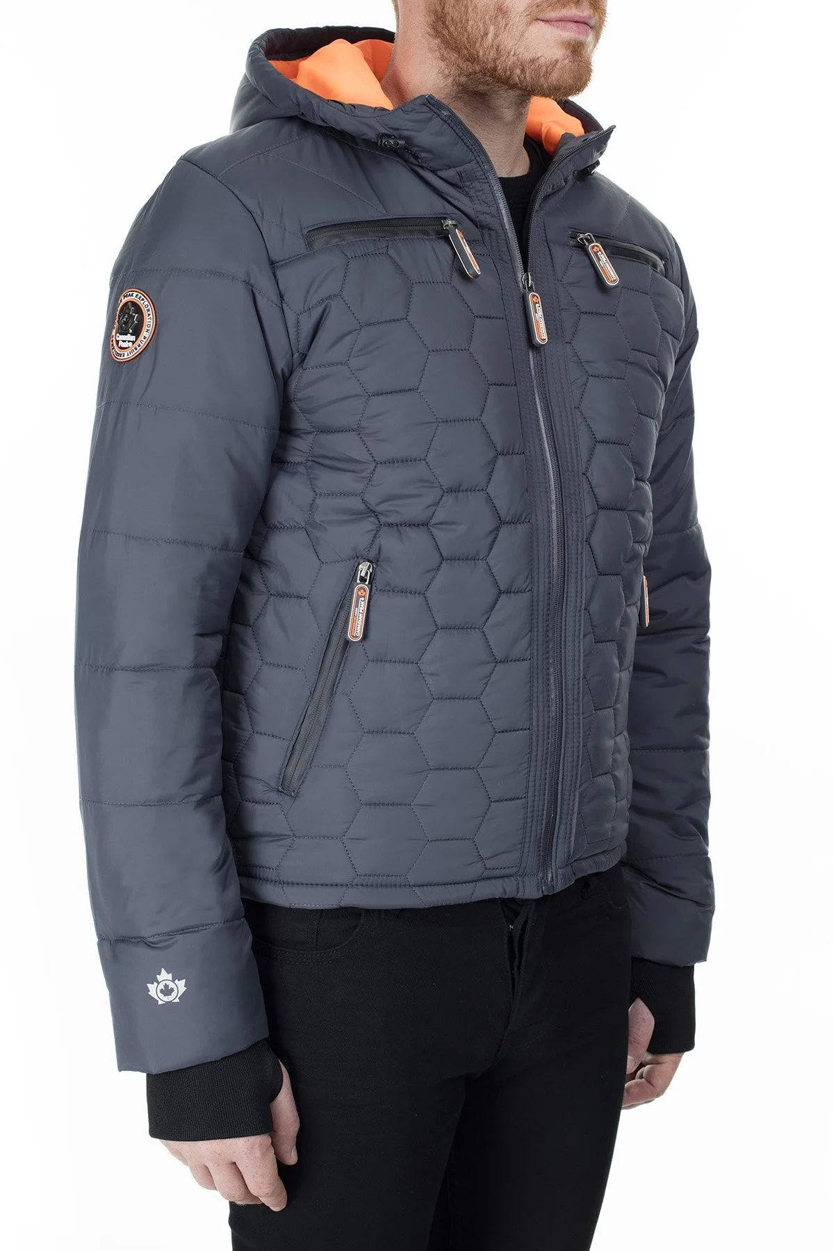 Canadian Peak Outdoor Erkek Parka BAROME KOYU GRİ - 5